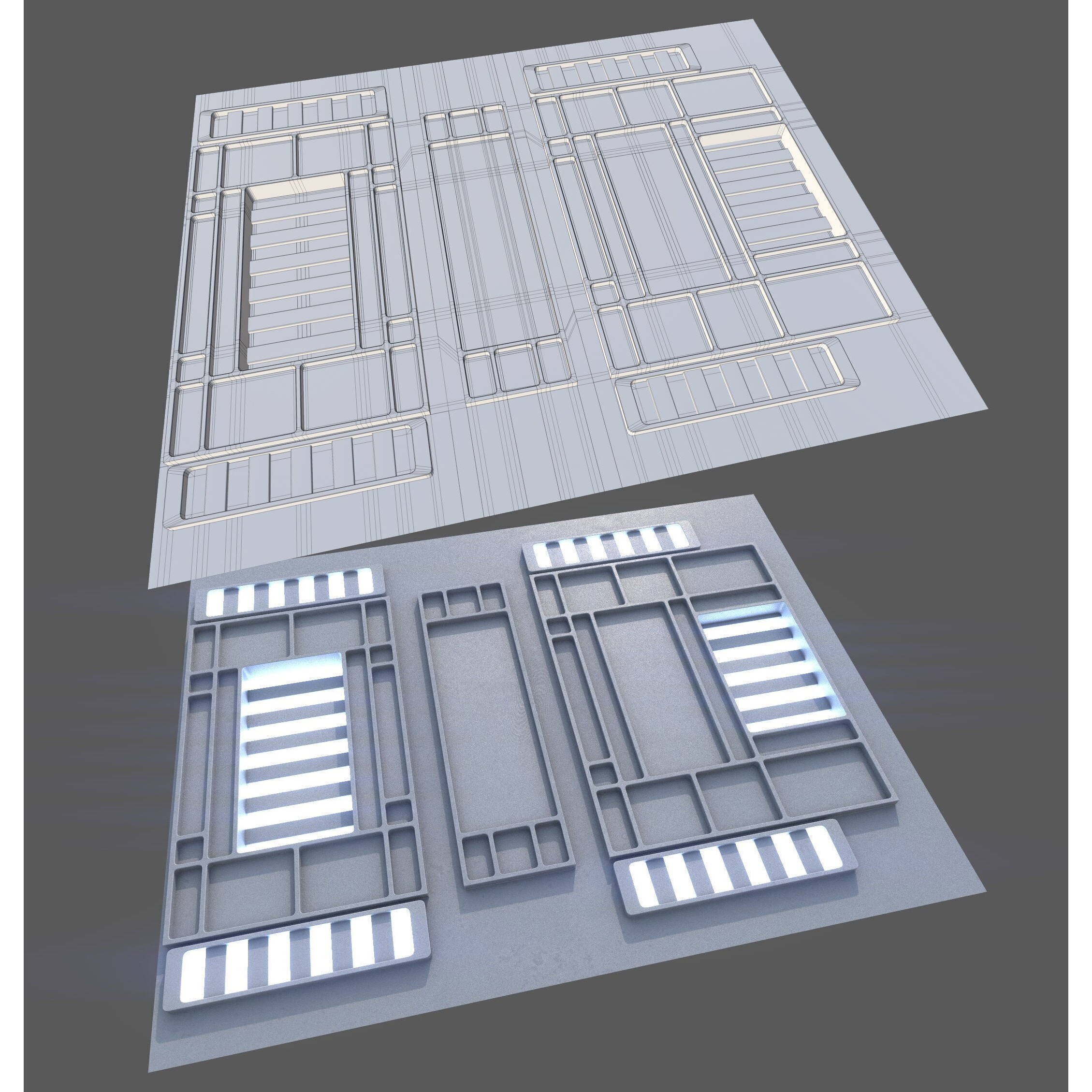 ISB Style Room - Low-Poly Game-Ready 3D Model - View 21