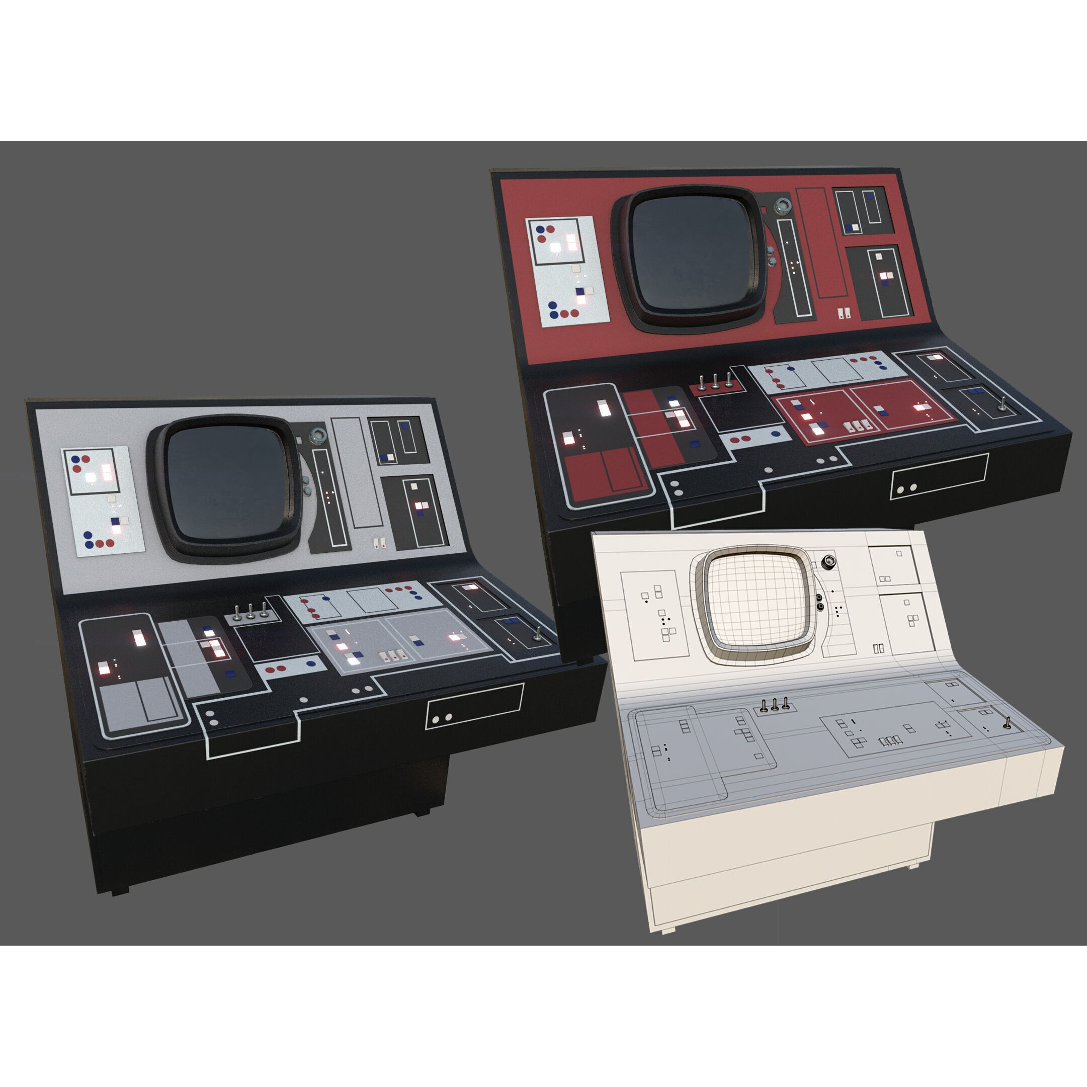 ISB Style Room - Low-Poly Game-Ready 3D Model - View 23