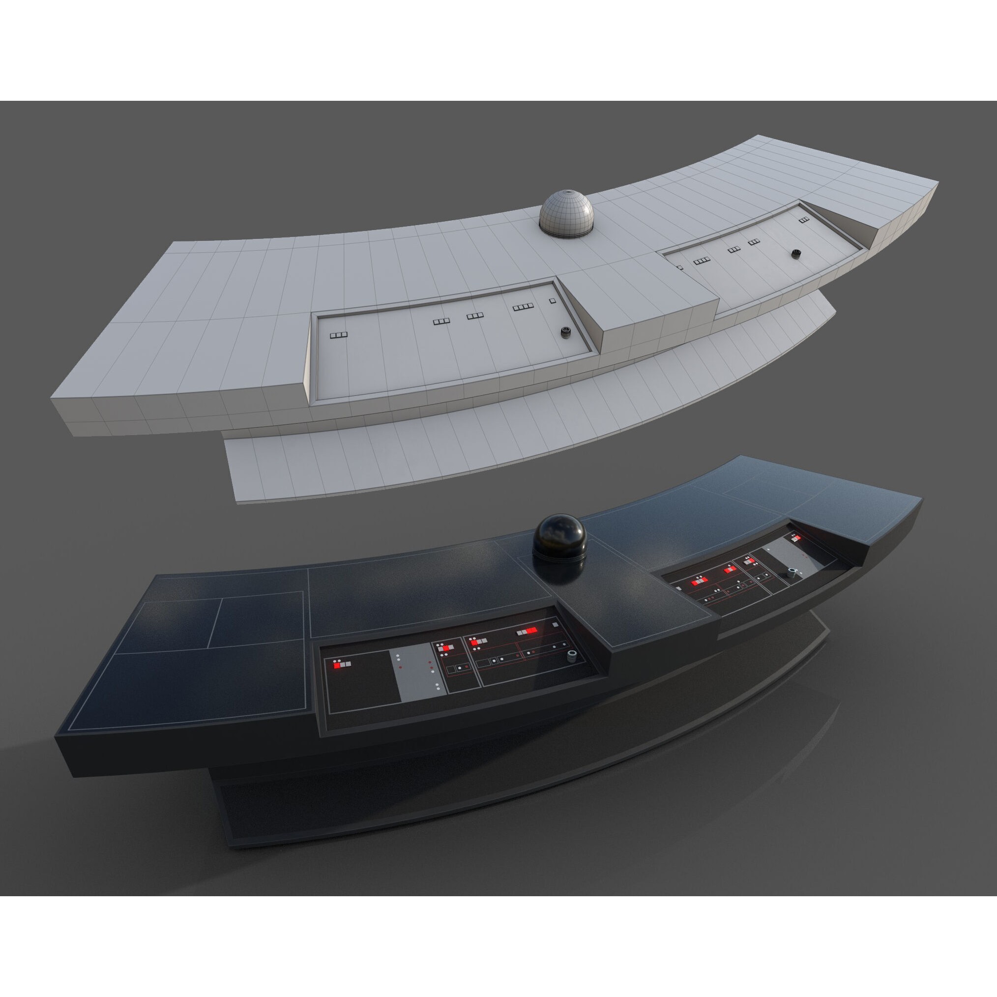 ISB Style Room - Low-Poly Game-Ready 3D Model - View 24