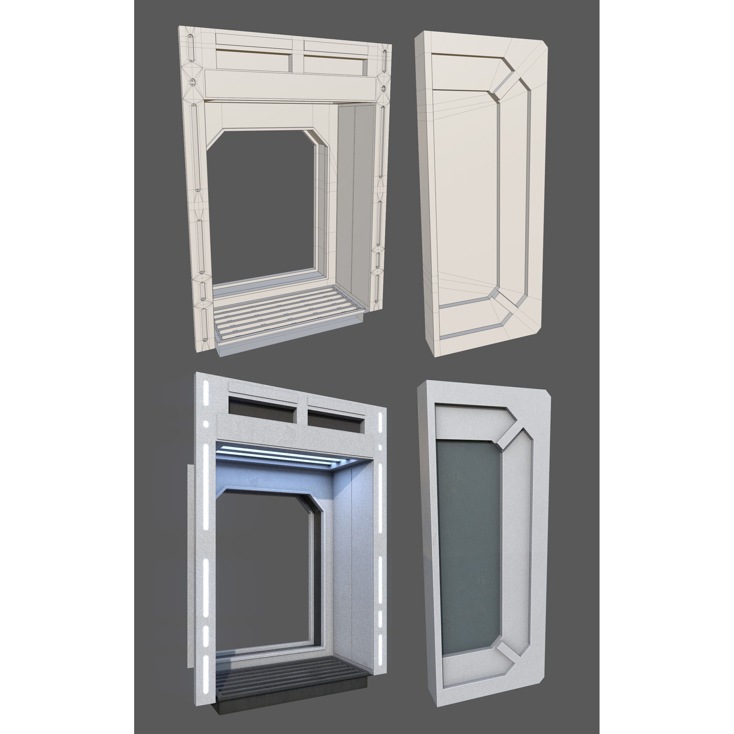 ISB Style Room - Low-Poly Game-Ready 3D Model - View 29