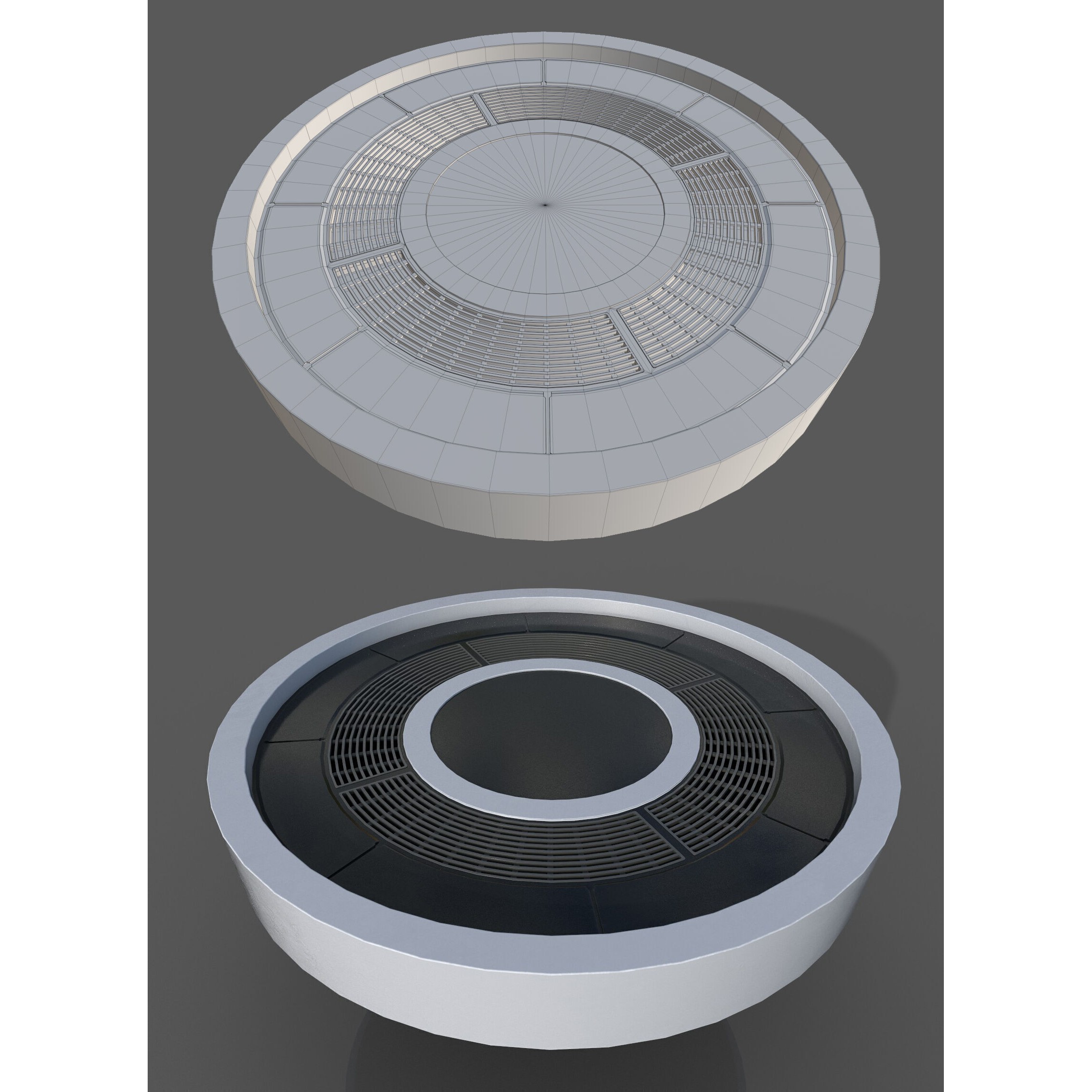 ISB Style Room - Low-Poly Game-Ready 3D Model - View 34