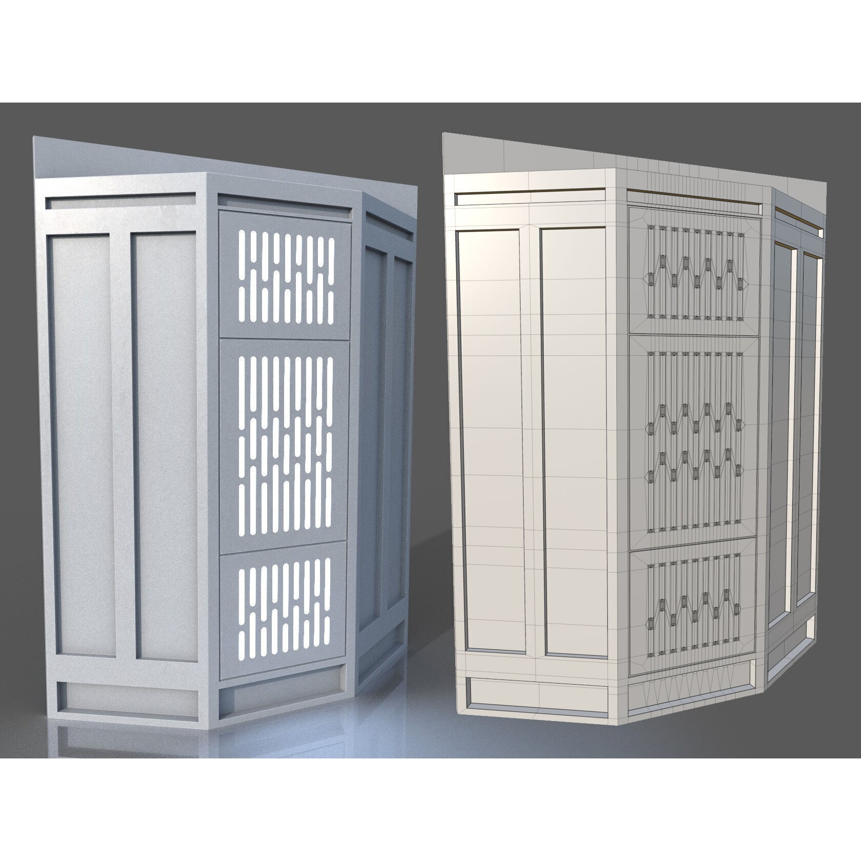 ISB Style Room - Low-Poly Game-Ready 3D Model - View 37