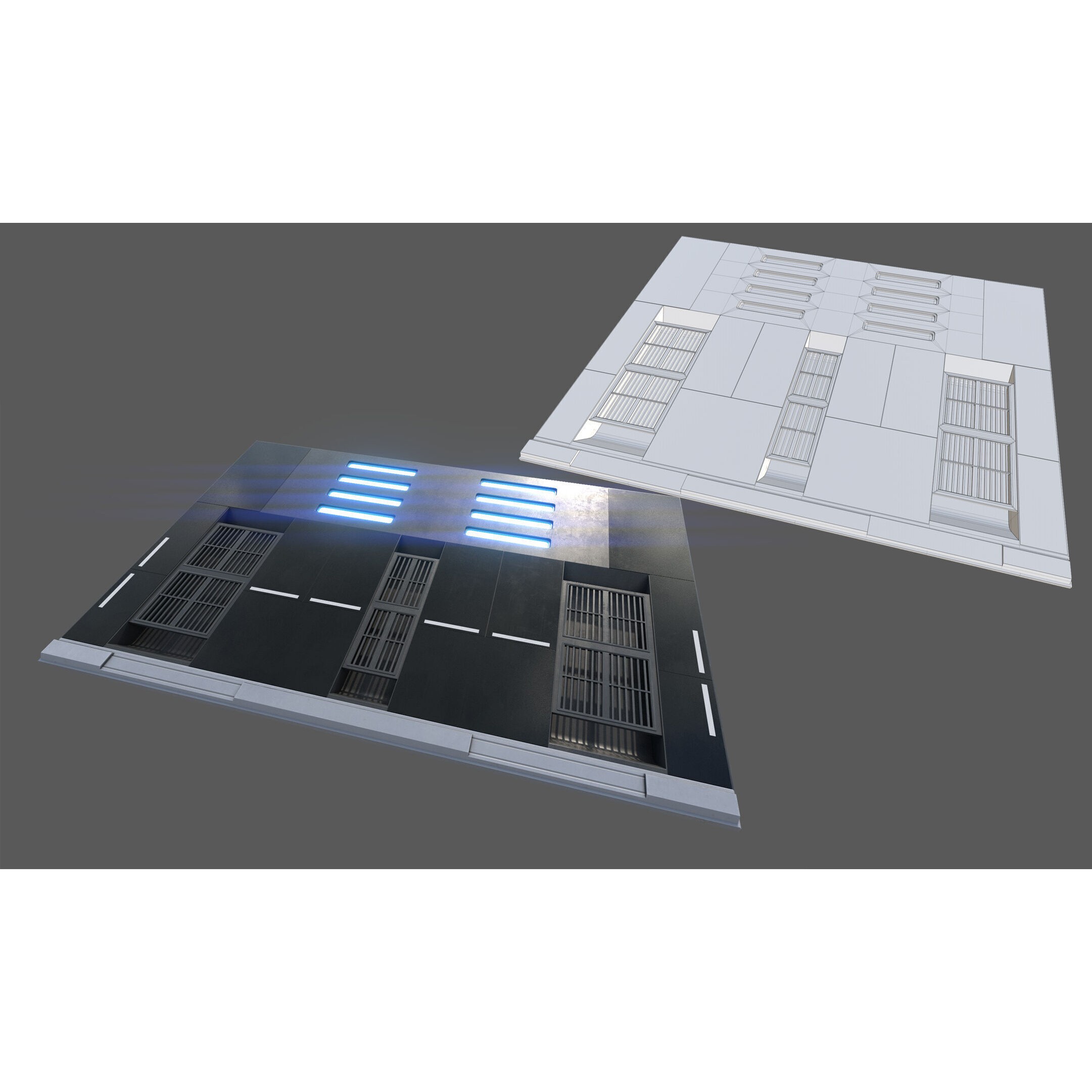 ISB Style Room - Low-Poly Game-Ready 3D Model - View 42