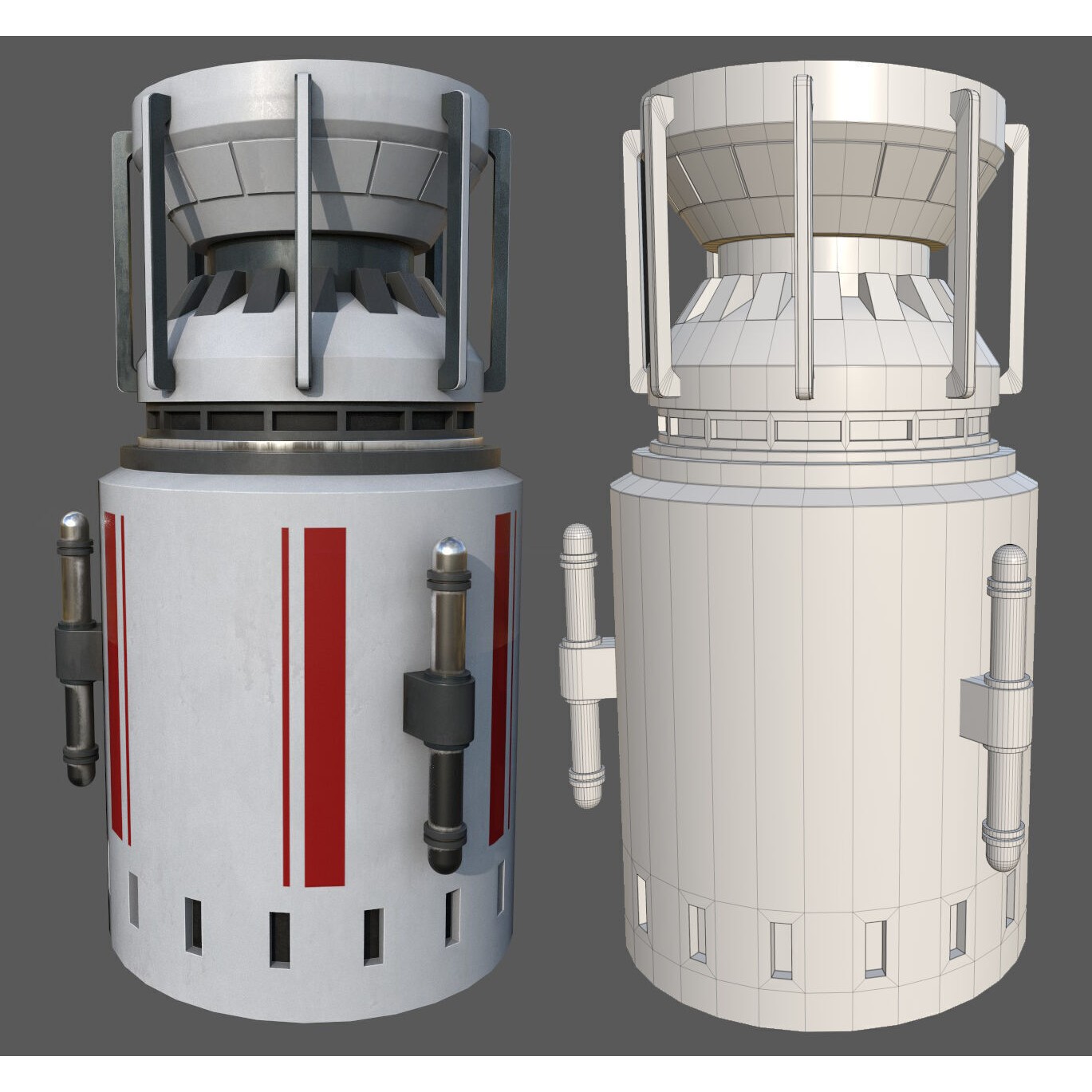 ISB Style Room - Low-Poly Game-Ready 3D Model - View 44