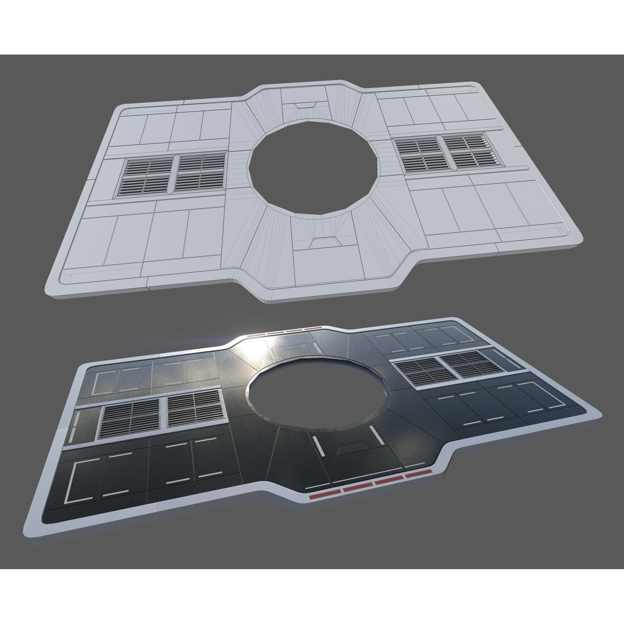 ISB Style Room - Low-Poly Game-Ready 3D Model - View 45