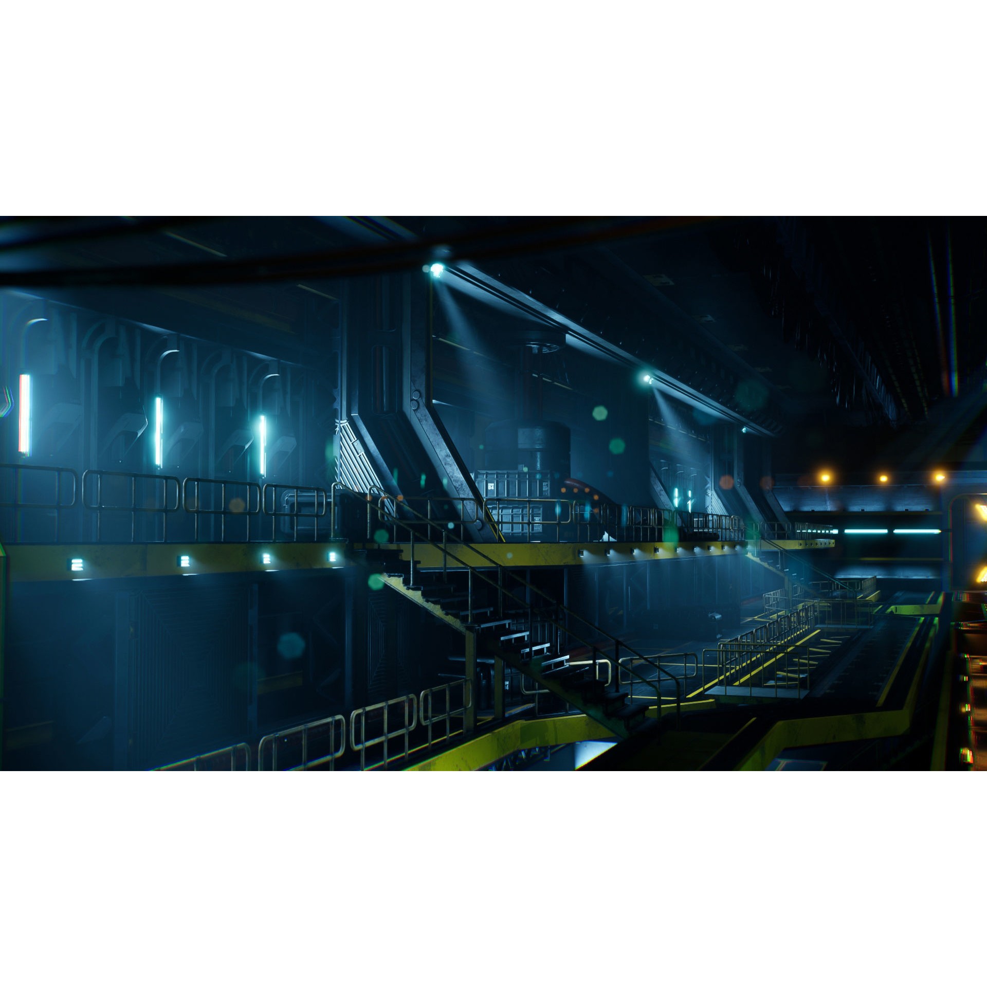 Sci-Fi Hangar - Low-Poly Game-Ready 3D Model - View 21