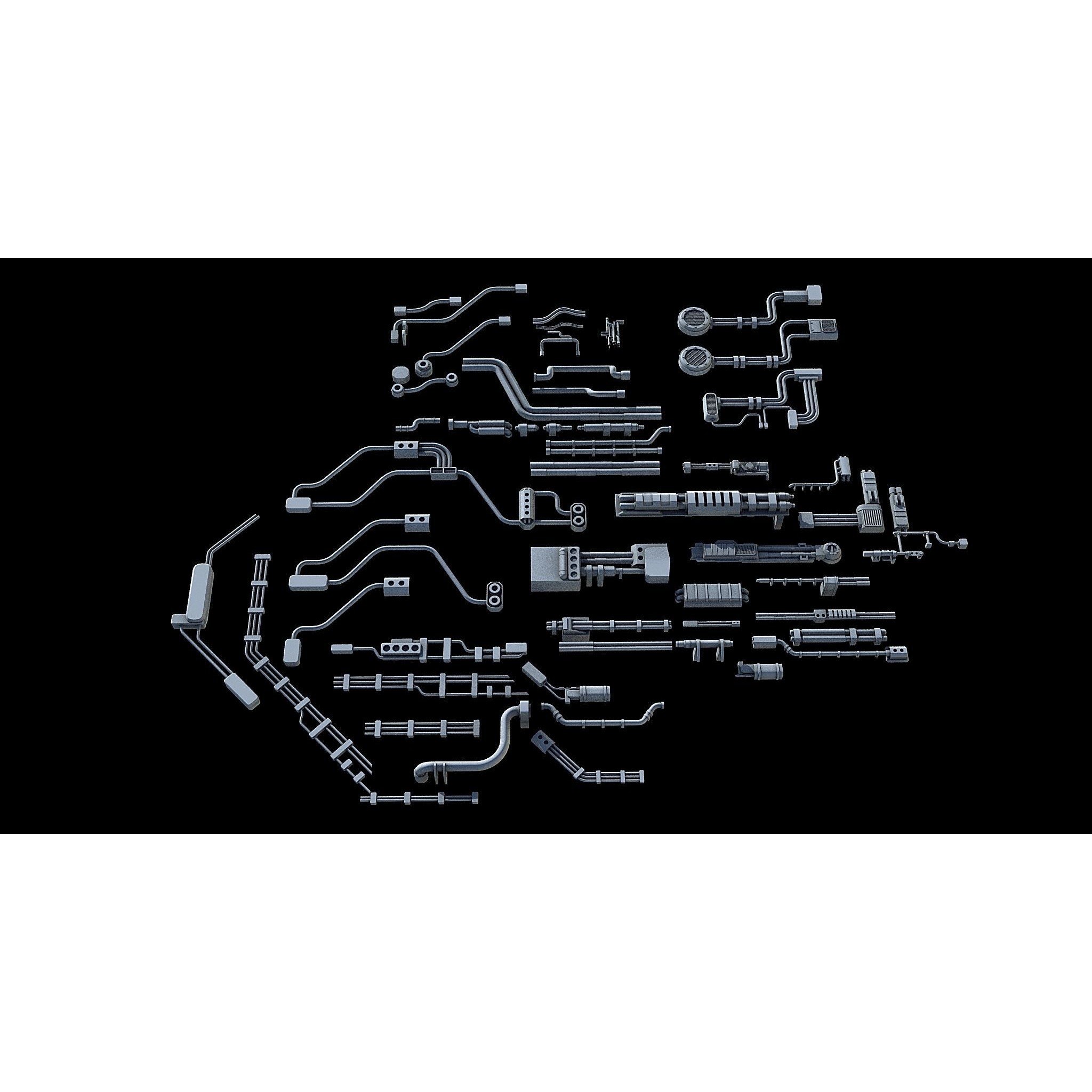 Sci-Fi KitBash and Props Pack - Game-Ready 3D Model - View 10