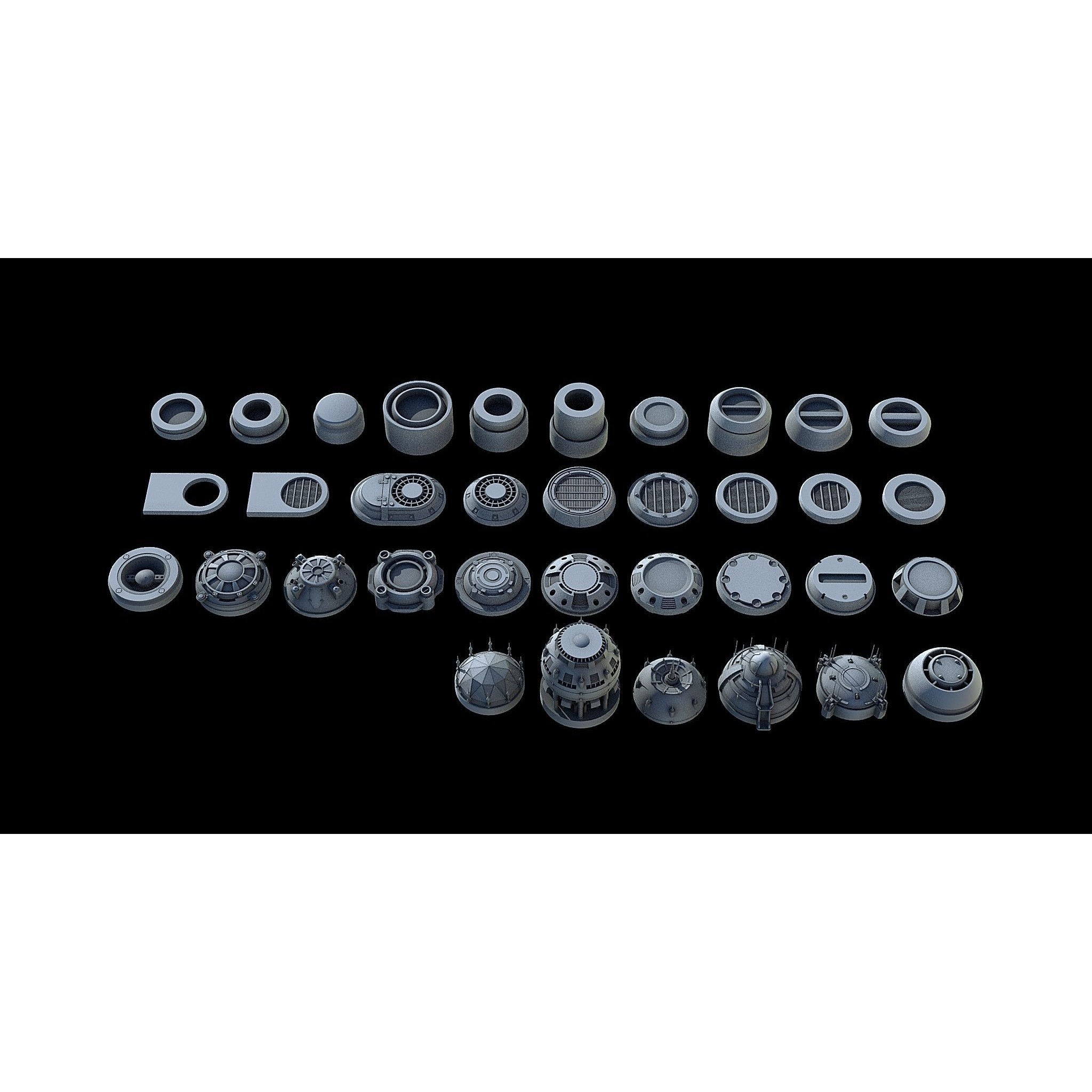 Sci-Fi KitBash and Props Pack - Game-Ready 3D Model - View 5