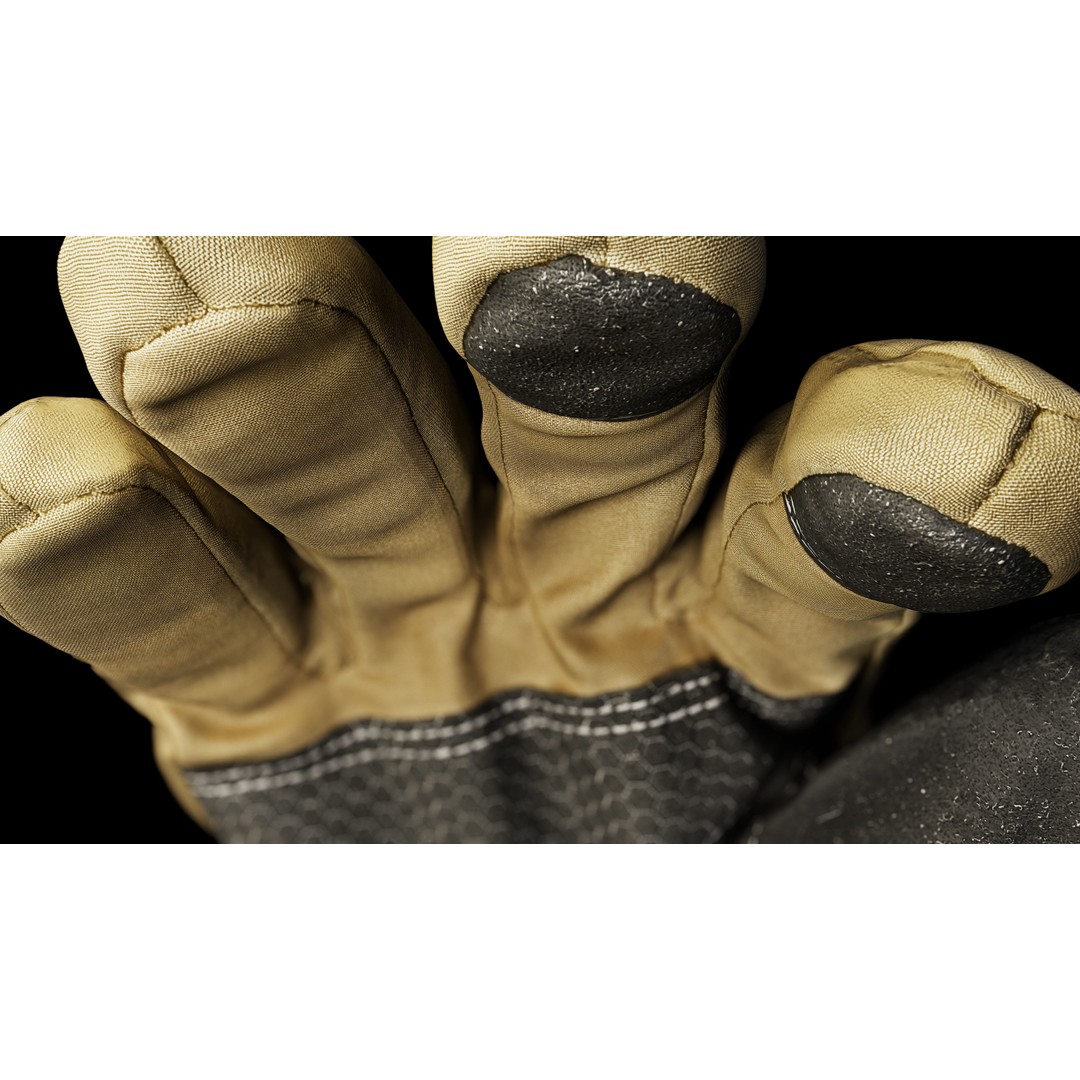 Winter Gloves 3D Model – Low Poly Game Asset, FBX & OBJ Formats - View 14