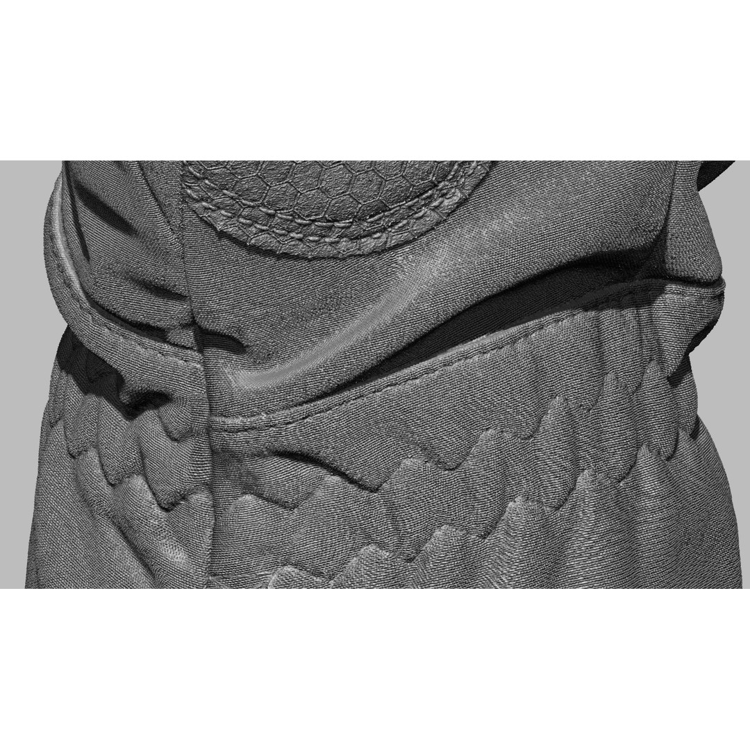 Winter Gloves 3D Model – Low Poly Game Asset, FBX & OBJ Formats - View 23