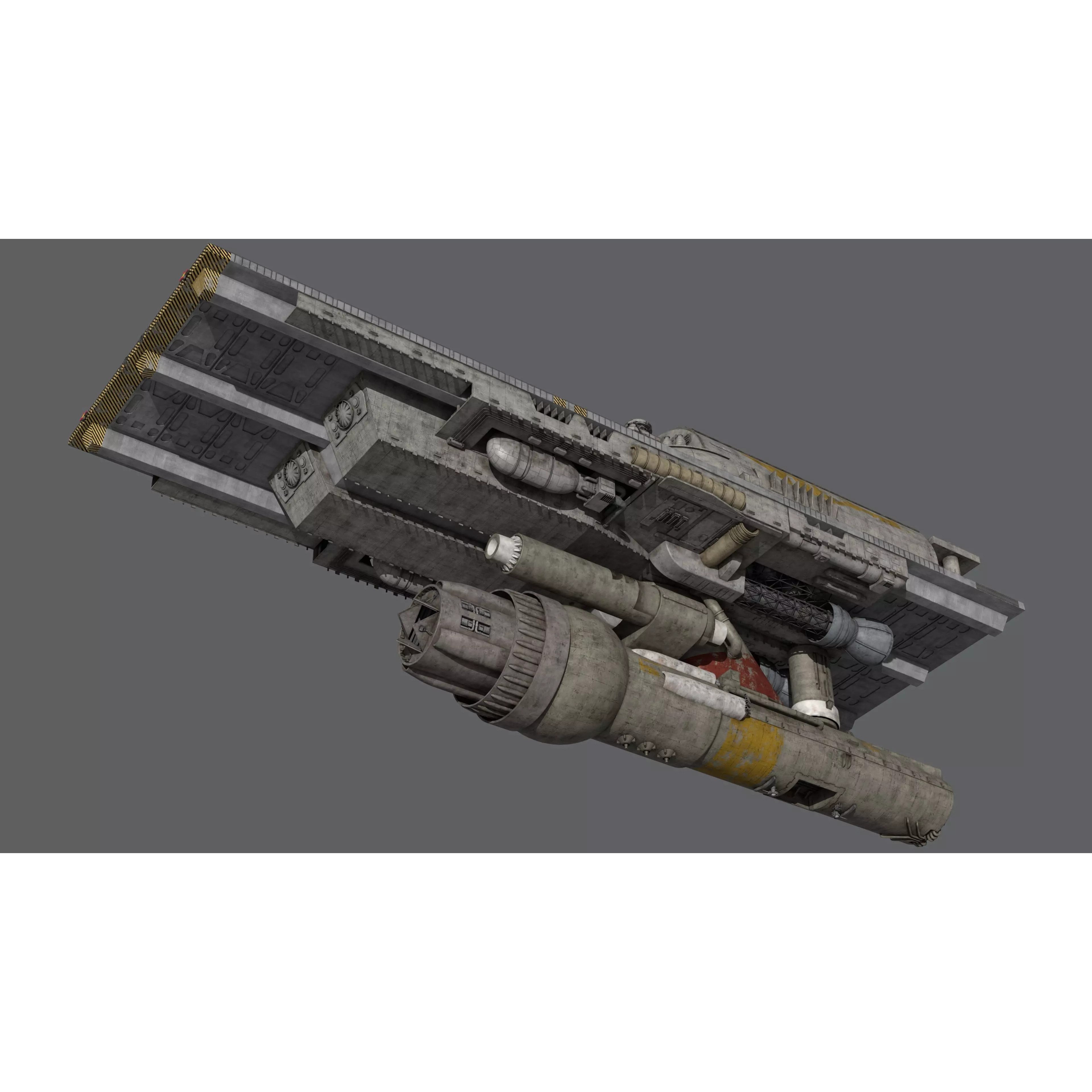 Battlestar Galactica - Flattop Game-Ready 3D Model - View 10