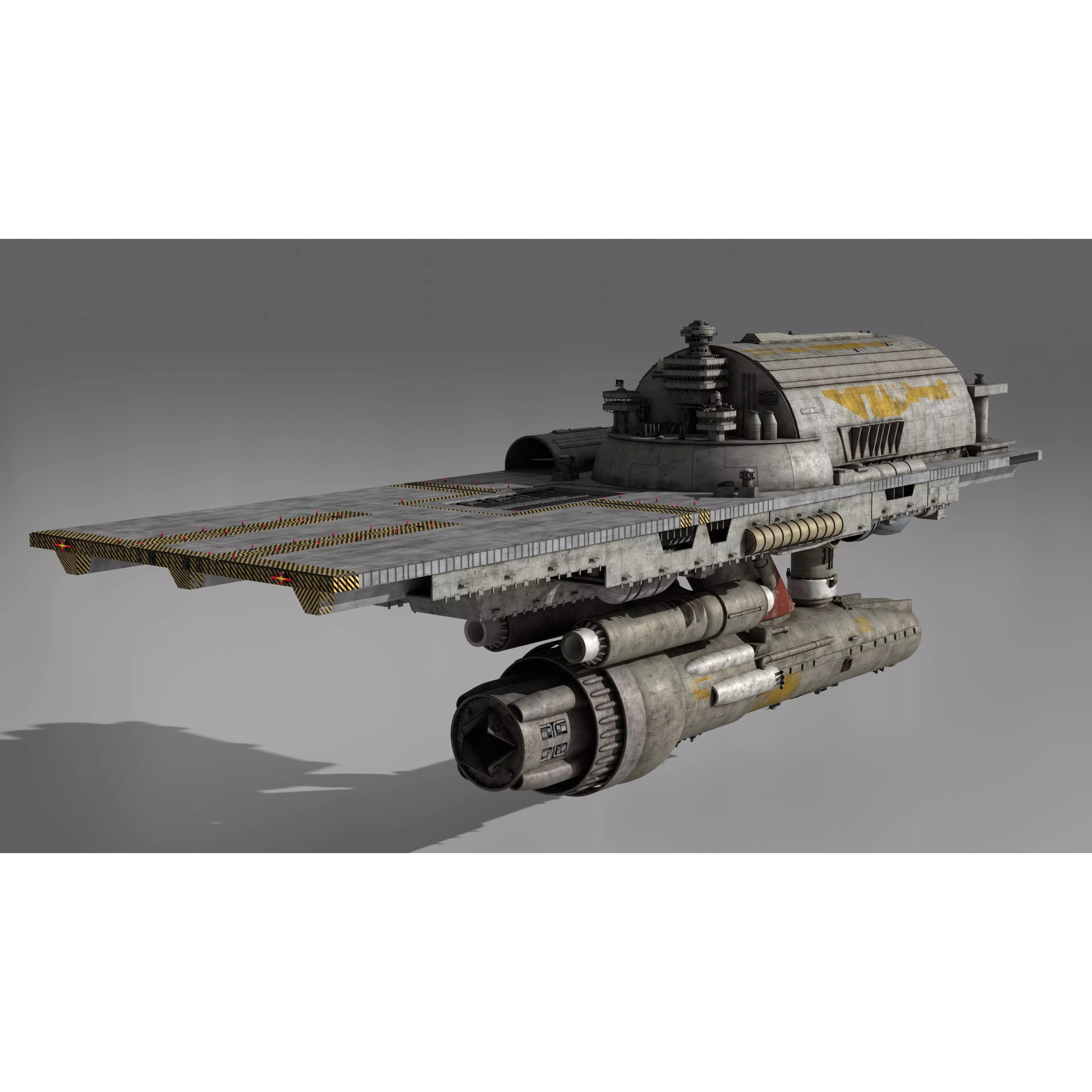 Battlestar Galactica - Flattop Game-Ready 3D Model - View 14