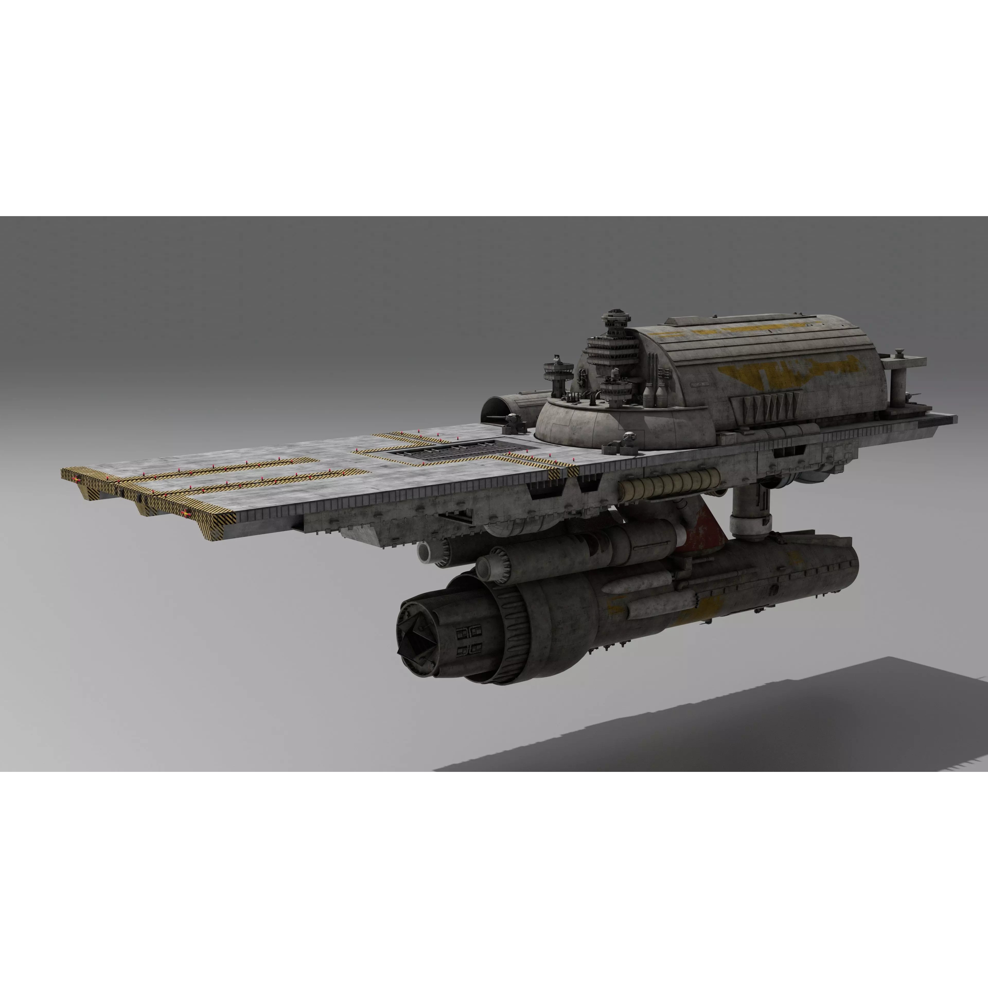 Battlestar Galactica - Flattop Game-Ready 3D Model - View 15