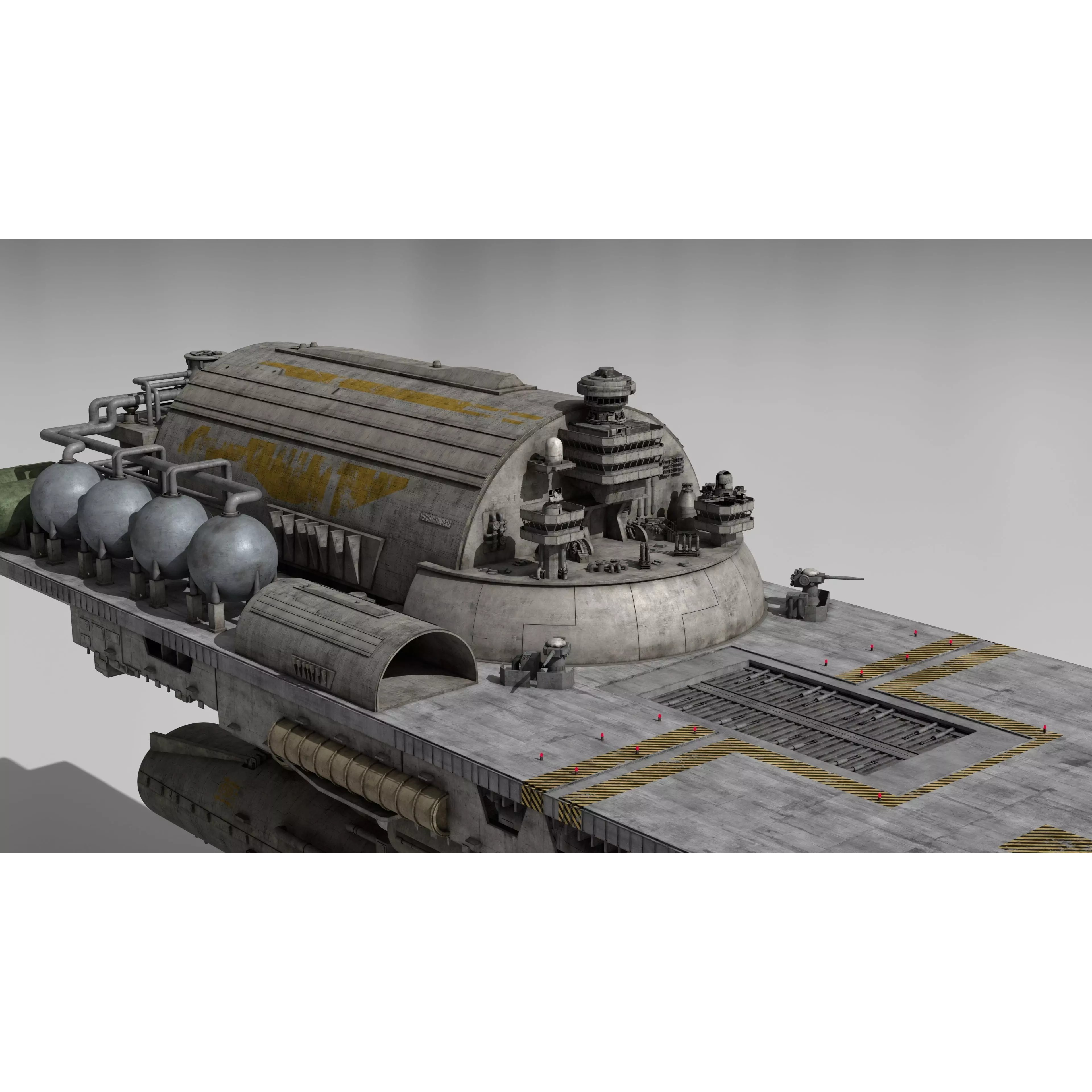 Battlestar Galactica - Flattop Game-Ready 3D Model - View 16