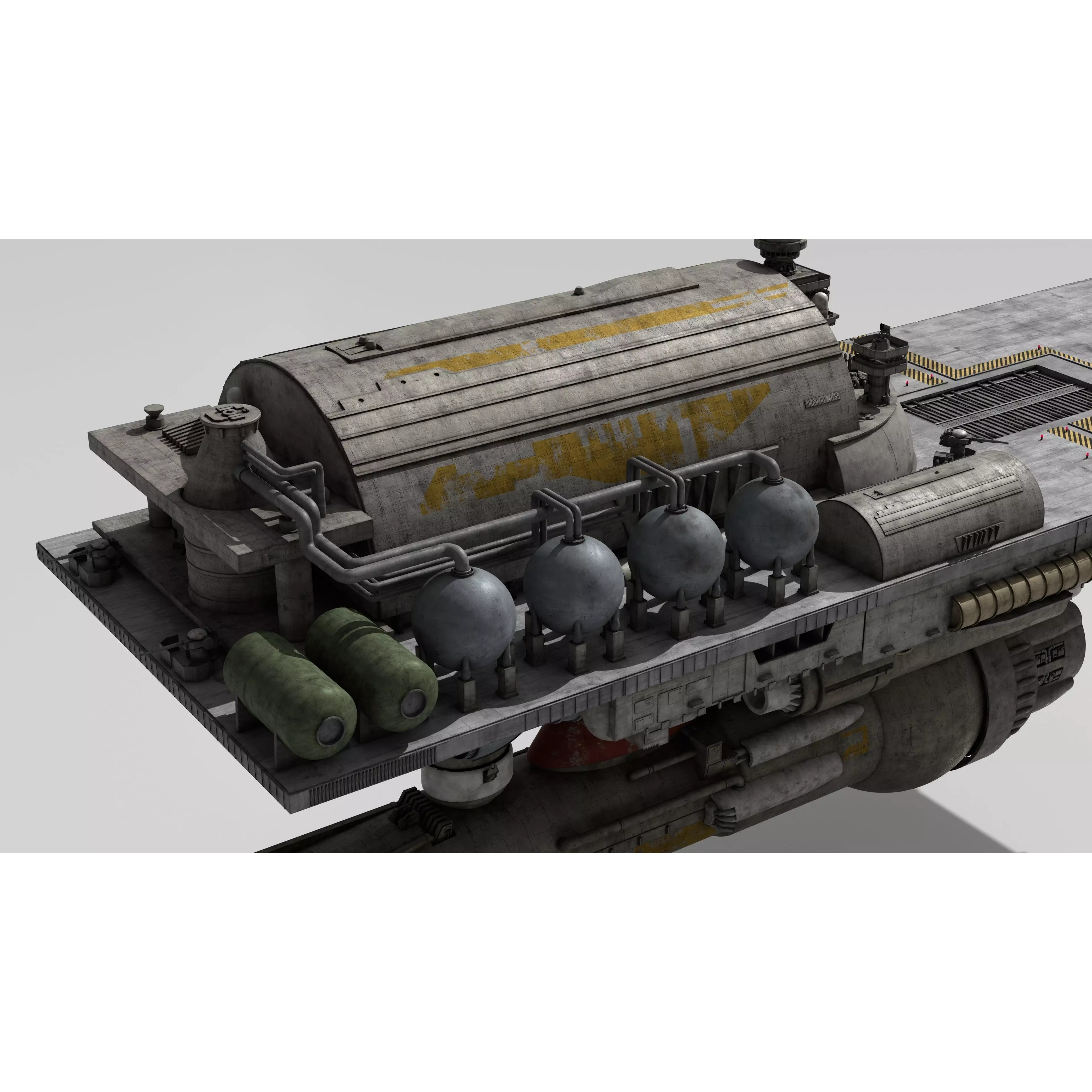 Battlestar Galactica - Flattop Game-Ready 3D Model - View 17