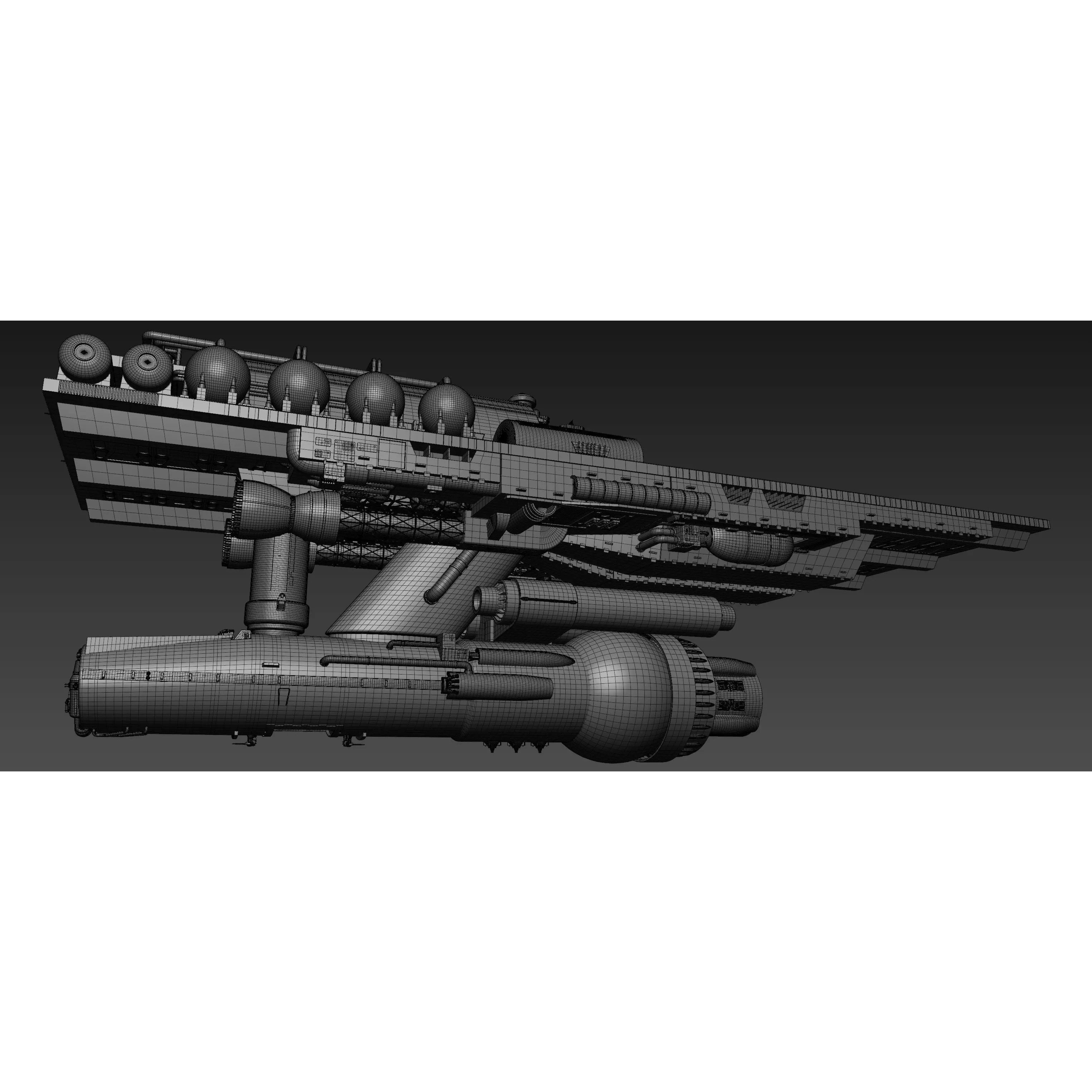 Battlestar Galactica - Flattop Game-Ready 3D Model - View 19