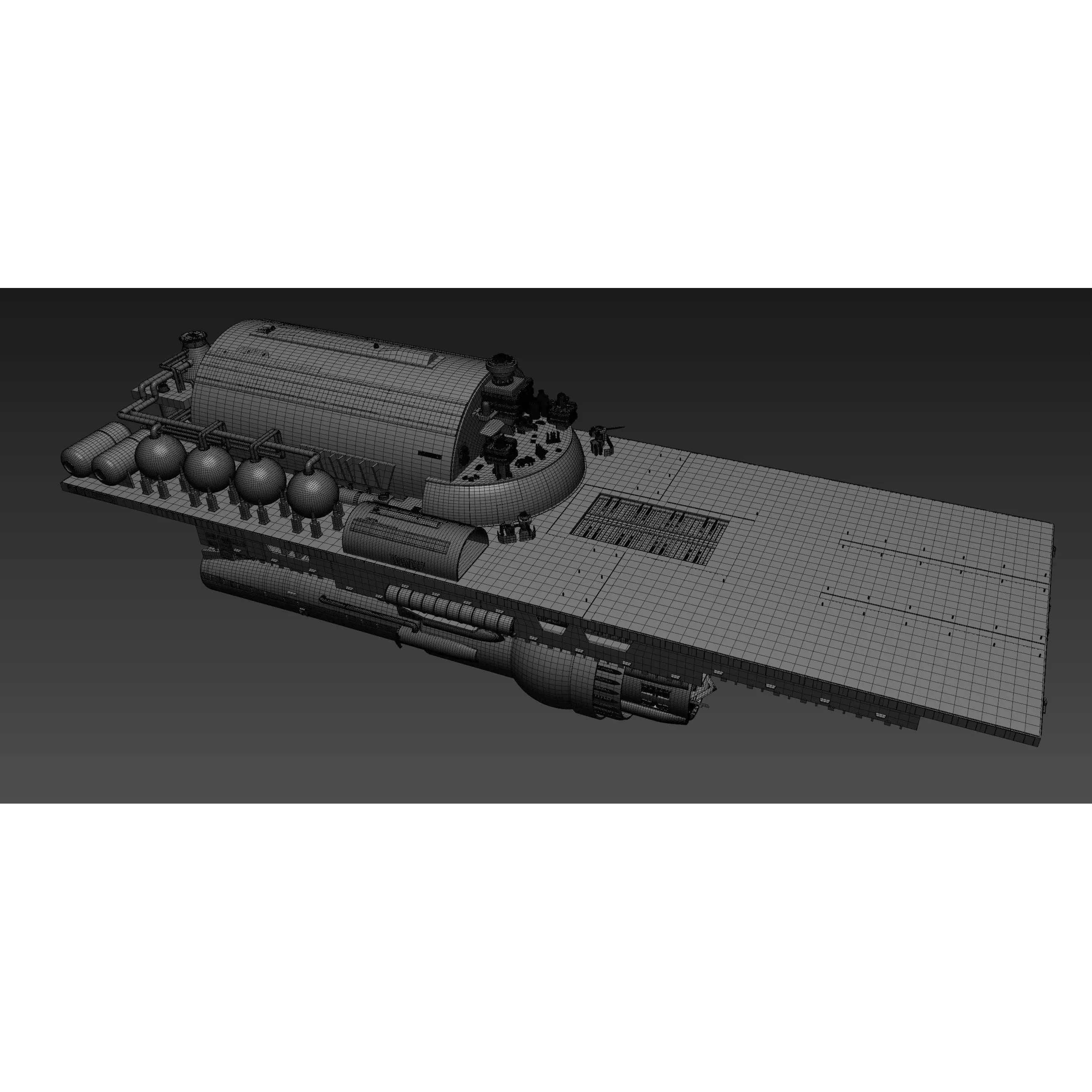 Battlestar Galactica - Flattop Game-Ready 3D Model - View 21