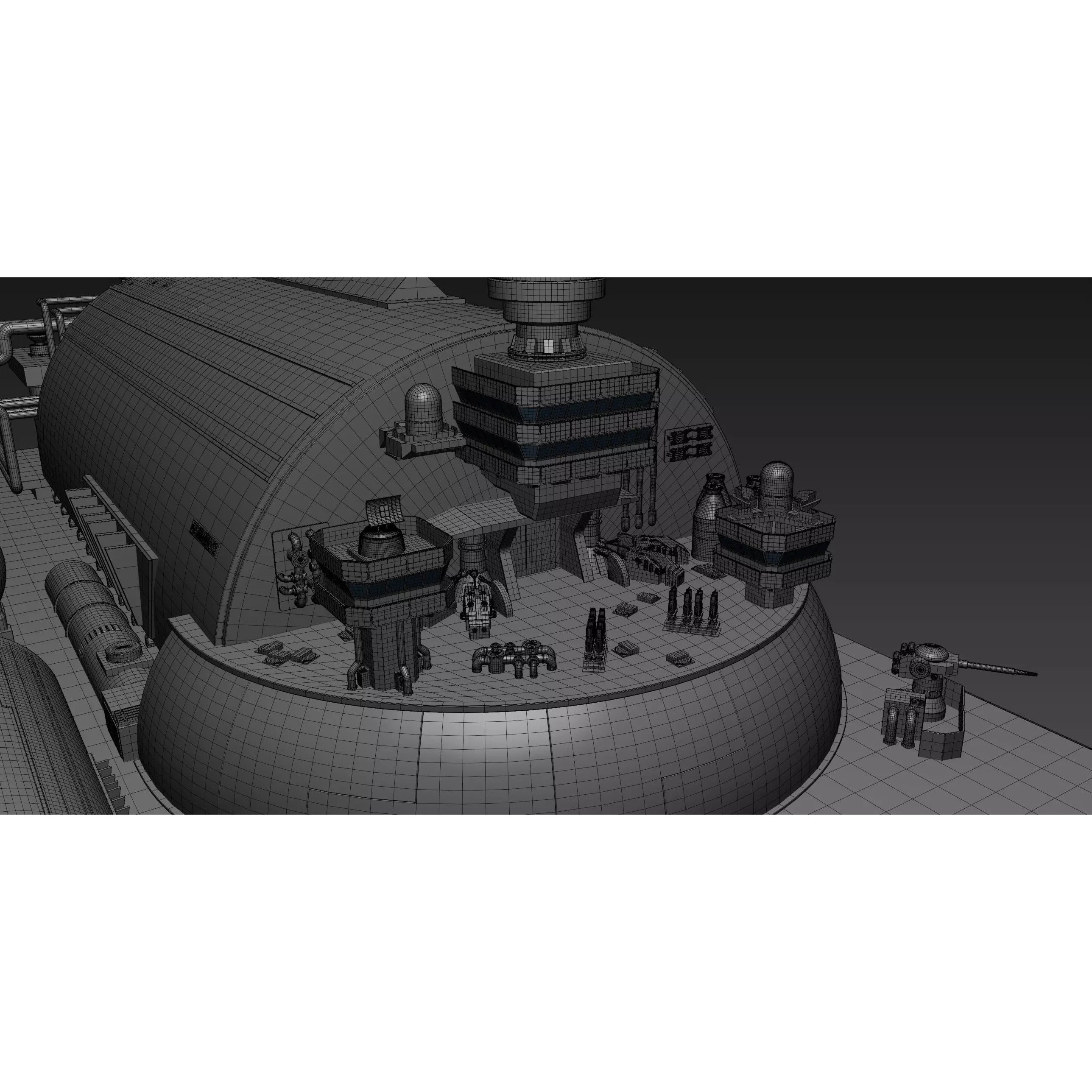 Battlestar Galactica - Flattop Game-Ready 3D Model - View 22