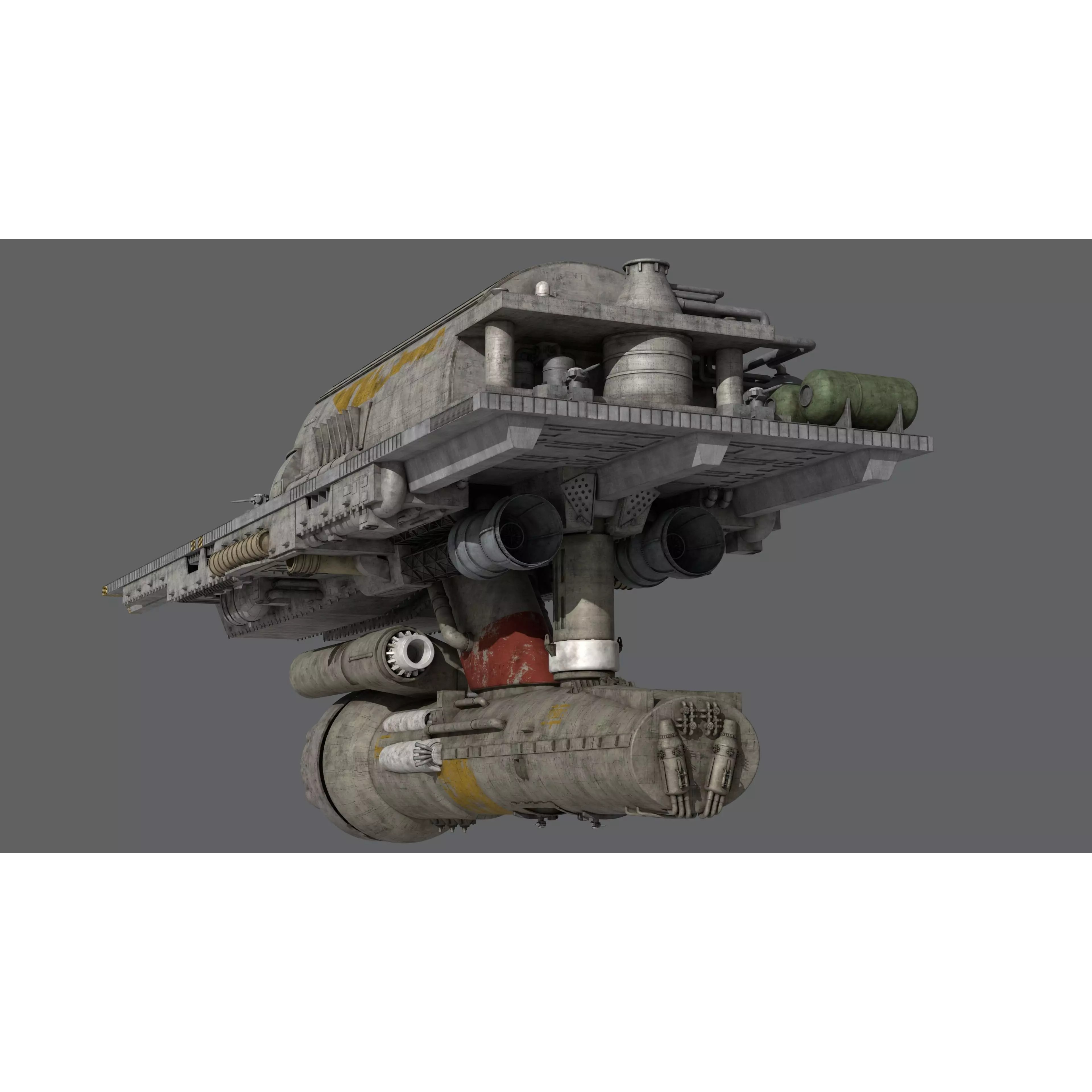 Battlestar Galactica - Flattop Game-Ready 3D Model - View 8