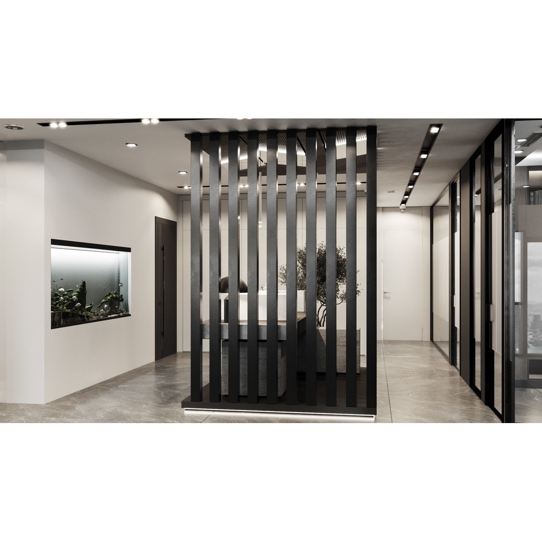 Modern Office 3D Model – Contemporary Interior Design, FBX, OBJ - View 13