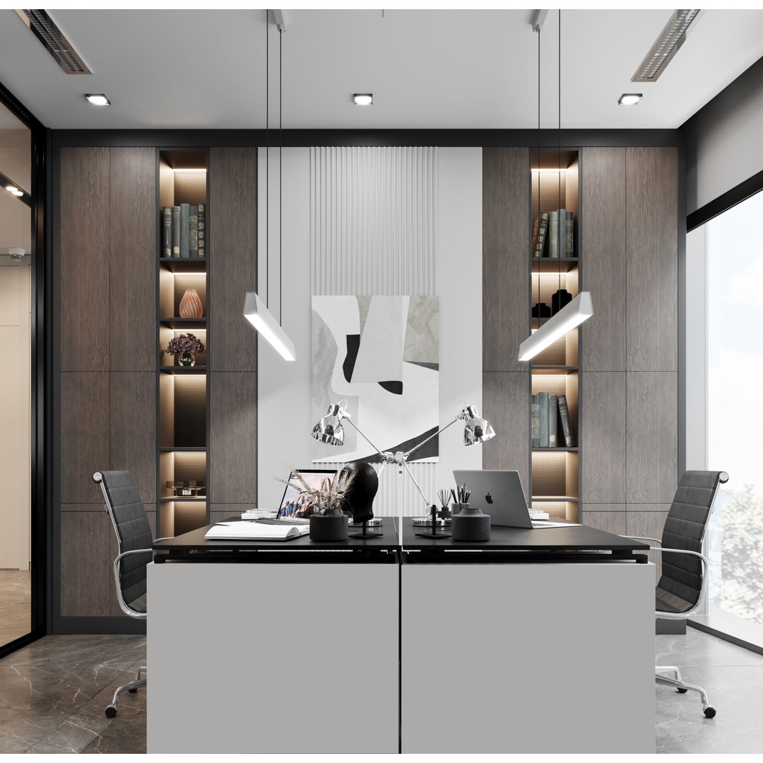 Modern Office 3D Model – Contemporary Interior Design, FBX, OBJ - View 8