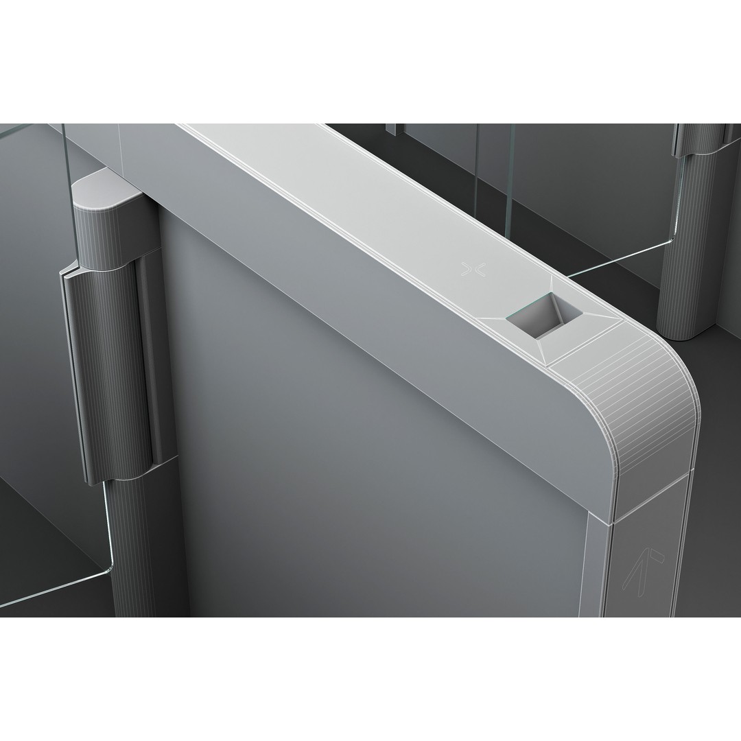 Kone Turnstile 1000 3D Model – High Detail Security Fixture, FBX, Blender - View 8
