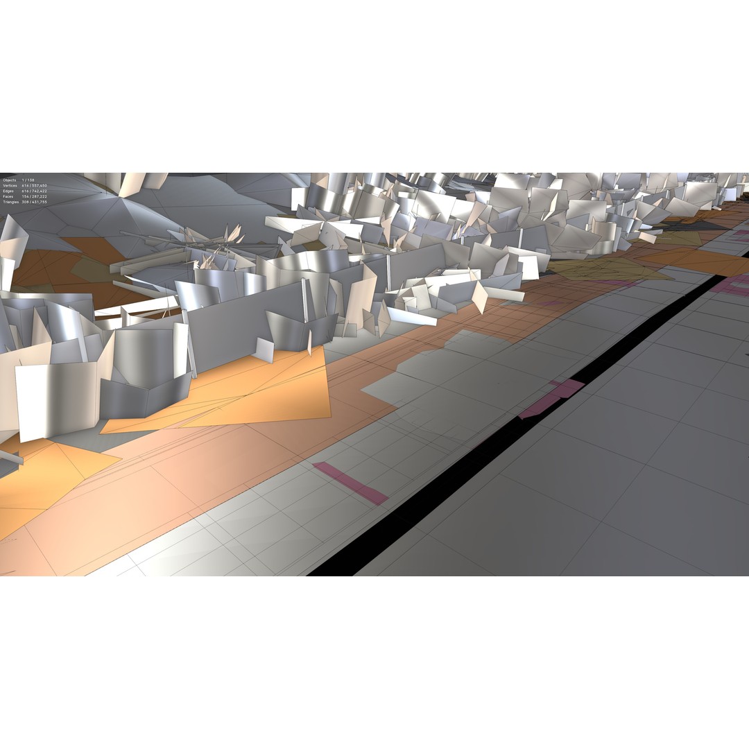 Winding Mountain Road 3D Model – Low Poly Scenic Asset, Blender, FBX - View 15