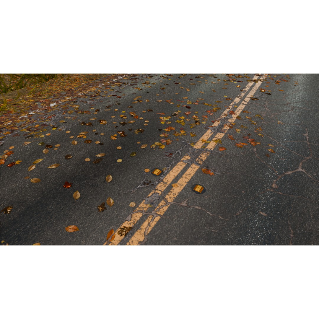 Winding Mountain Road 3D Model – Low Poly Scenic Asset, Blender, FBX - View 16