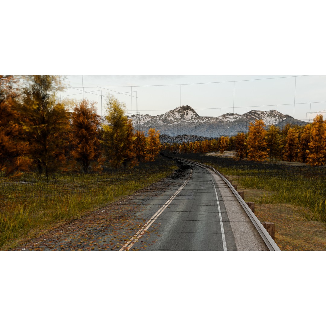 Winding Mountain Road 3D Model – Low Poly Scenic Asset, Blender, FBX - View 17