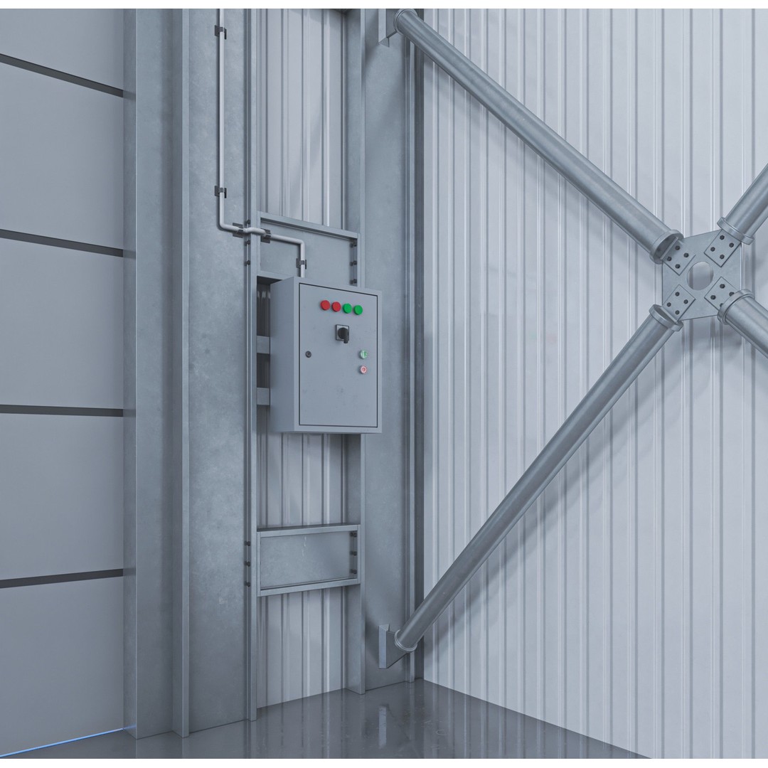 Hangar 3D Model – High-Quality Textured Aircraft Facility, PBR - View 18