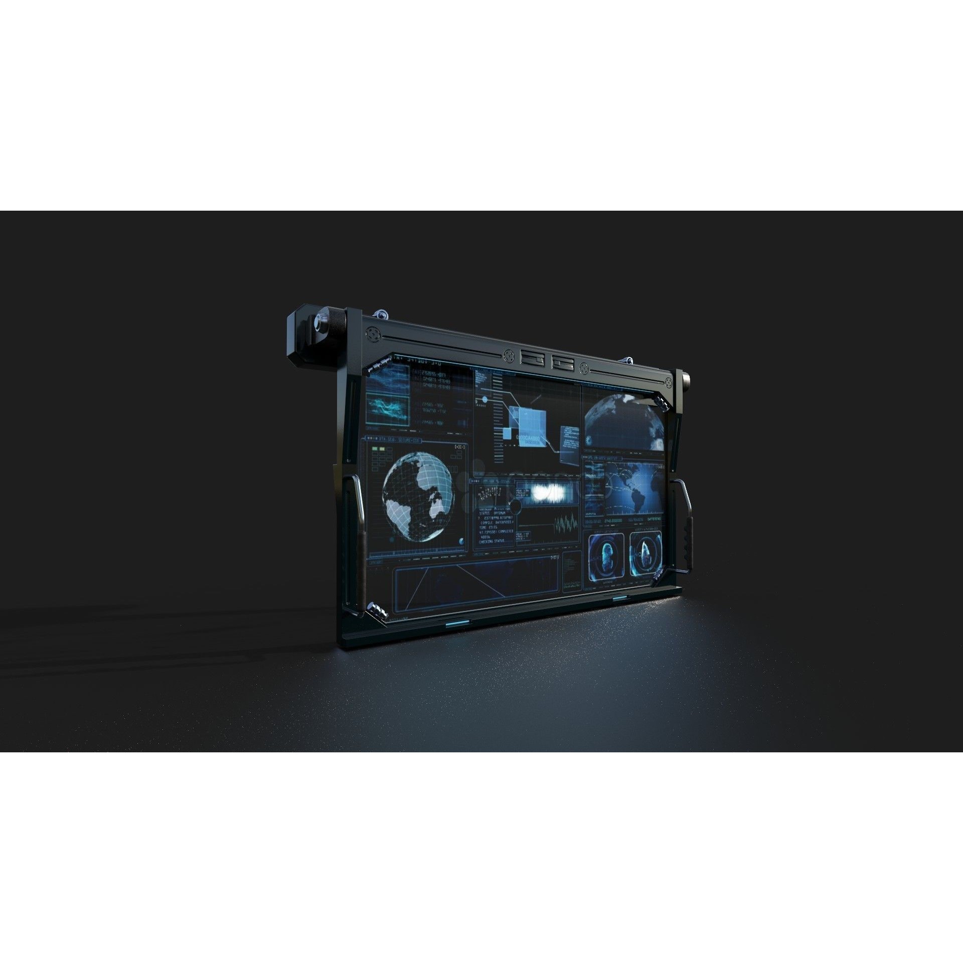 Sci Fi Interior Station Control Panel - Game-Ready 3D Model - View 25