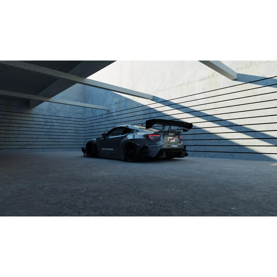 Car Lighting Scene 3D Model – Optimized Blender Asset with PBR Textures - View 2