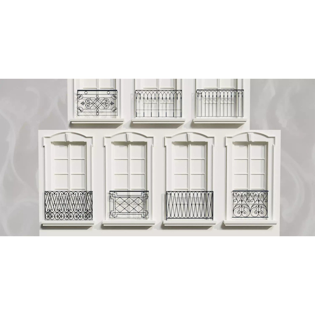 Classical European Architectural Assets 3D Model – Low Poly PBR, Blender, FBX