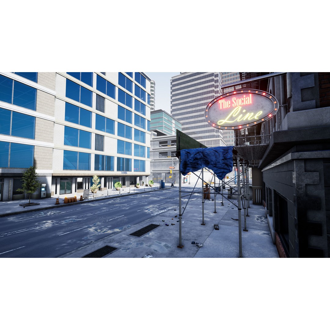 Complete City 3D Model – Low Poly Modular Asset Pack for Unity & Unreal - View 10