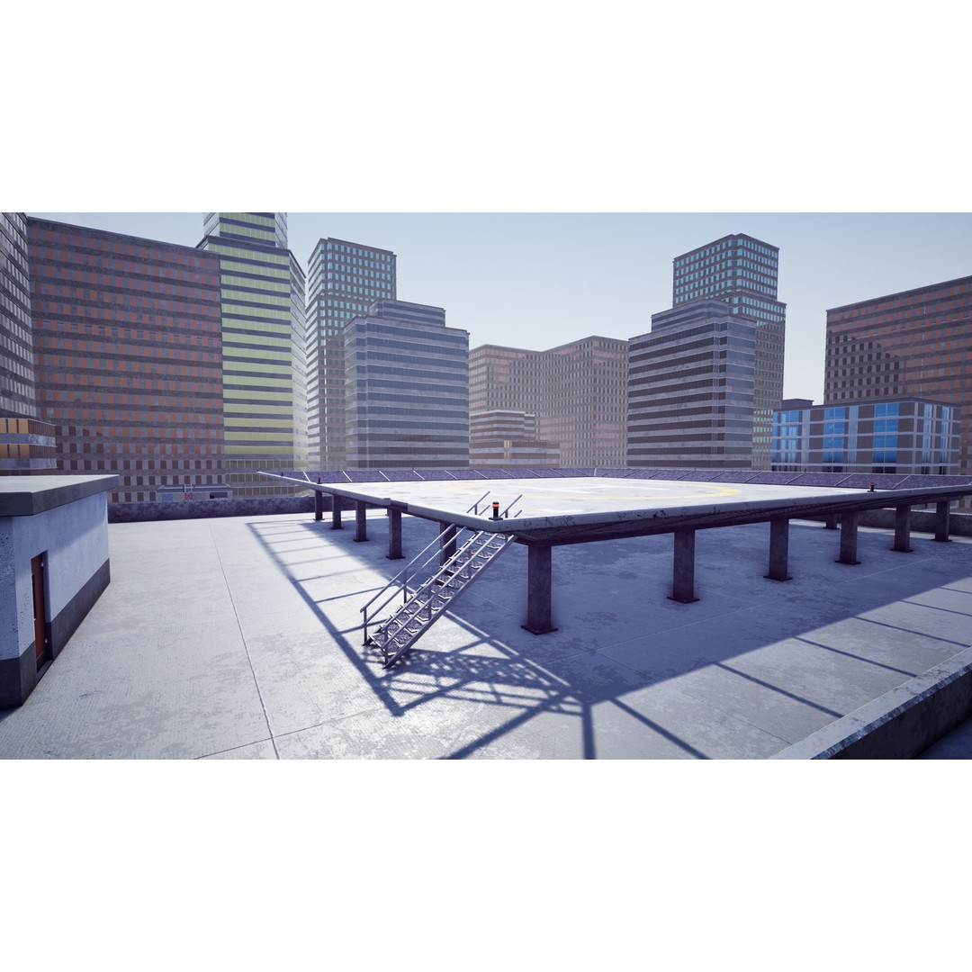 Complete City 3D Model – Low Poly Modular Asset Pack for Unity & Unreal - View 15