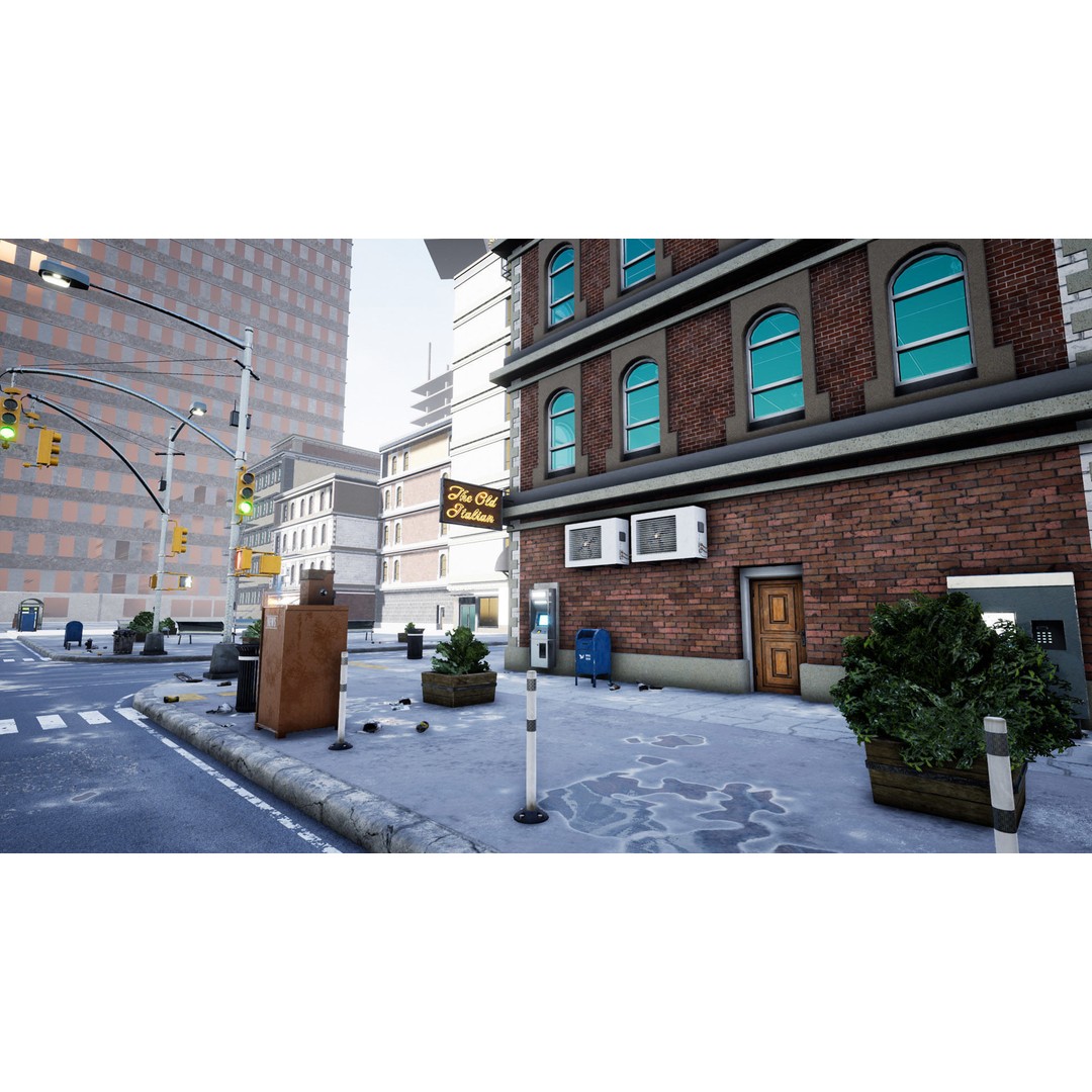 Complete City 3D Model – Low Poly Modular Asset Pack for Unity & Unreal - View 21