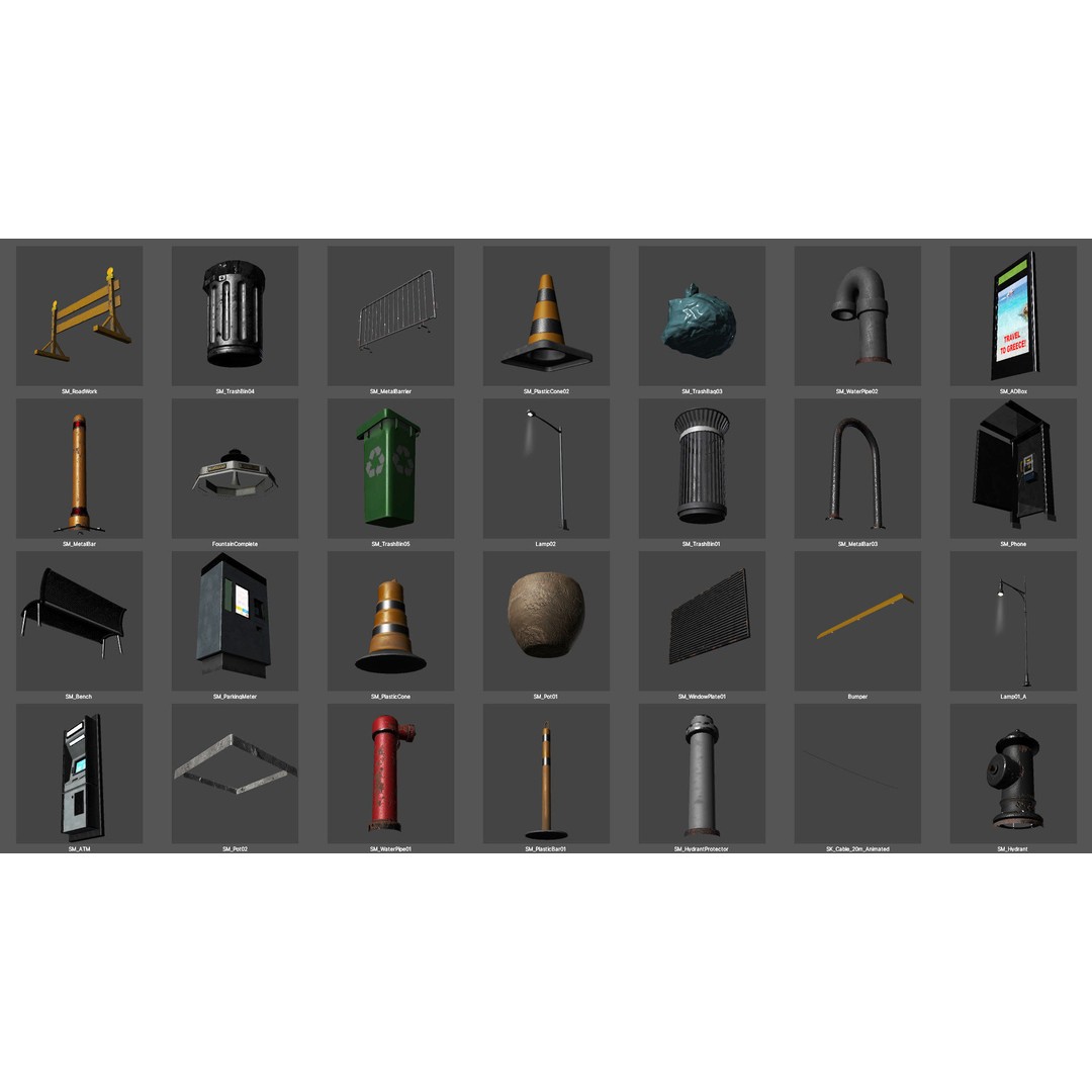 Complete City 3D Model – Low Poly Modular Asset Pack for Unity & Unreal - View 27