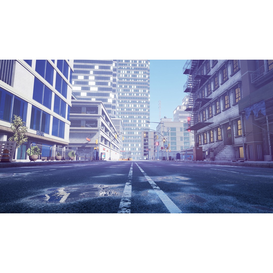 Complete City 3D Model – Low Poly Modular Asset Pack for Unity & Unreal - View 3