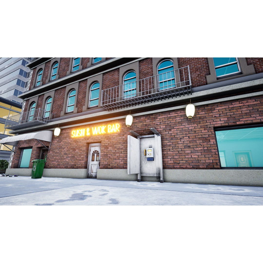 Complete City 3D Model – Low Poly Modular Asset Pack for Unity & Unreal - View 30