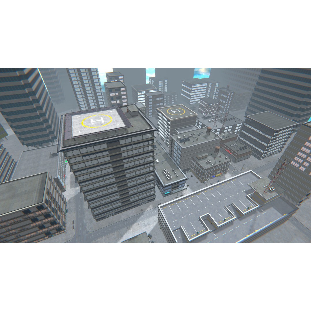 Complete City 3D Model – Low Poly Modular Asset Pack for Unity & Unreal - View 34