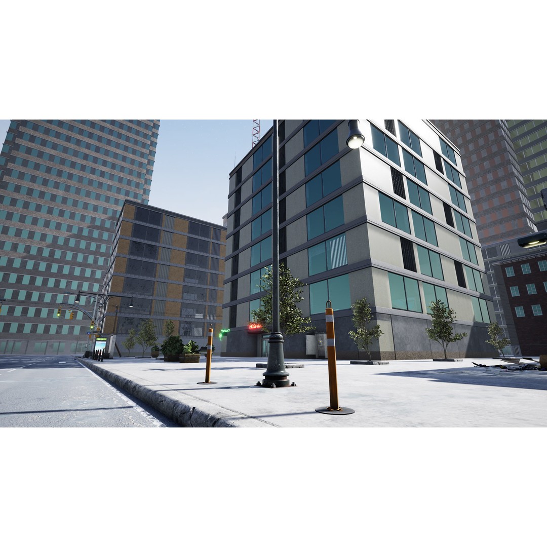 Complete City 3D Model – Low Poly Modular Asset Pack for Unity & Unreal - View 36