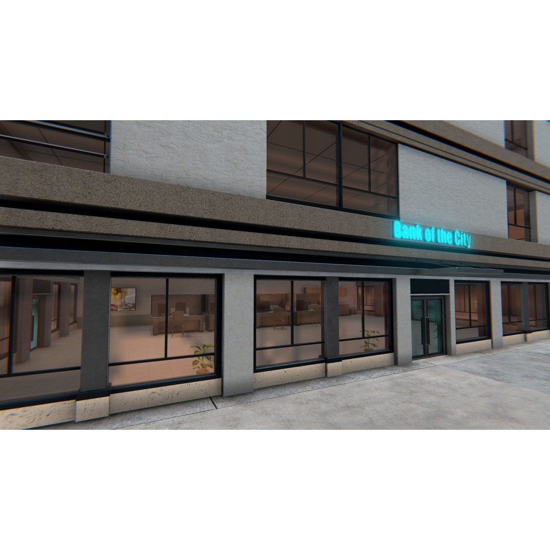 Complete City 3D Model – Low Poly Modular Asset Pack for Unity & Unreal - View 38
