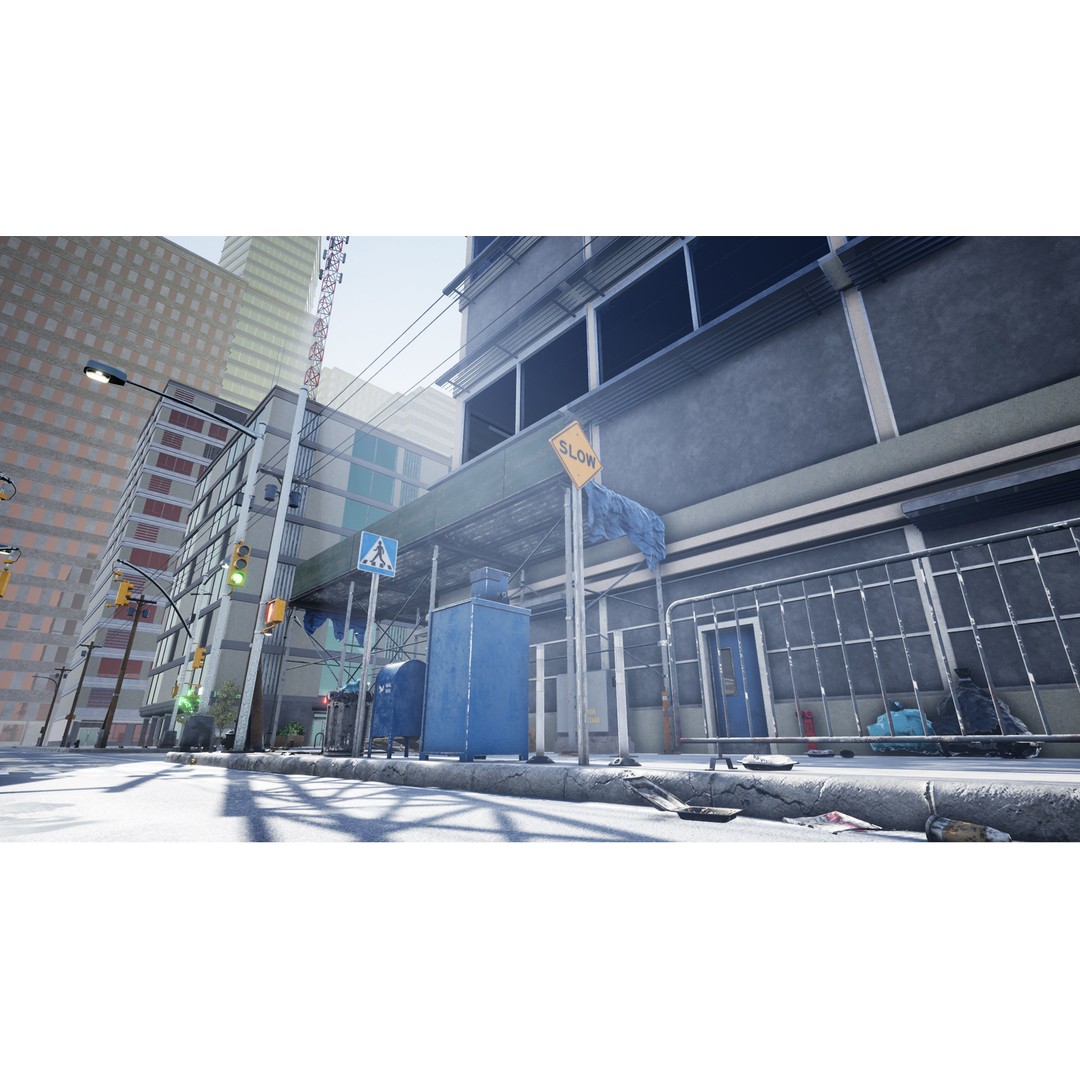 Complete City 3D Model – Low Poly Modular Asset Pack for Unity & Unreal - View 5