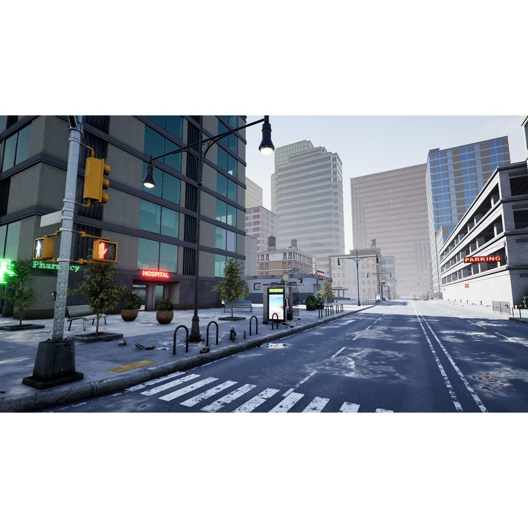 Complete City 3D Model – Low Poly Modular Asset Pack for Unity & Unreal - View 6