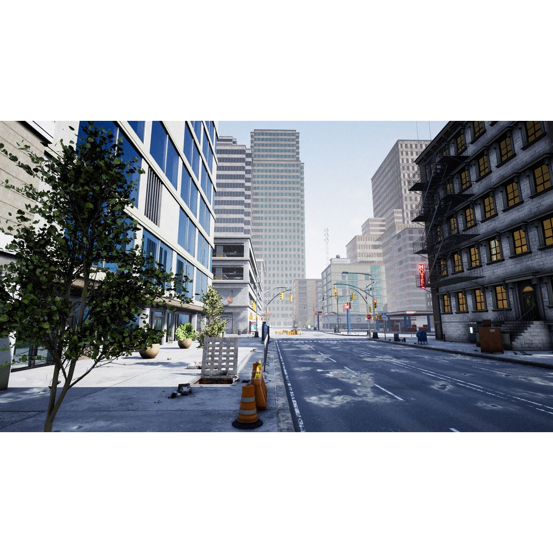 Complete City 3D Model – Low Poly Modular Asset Pack for Unity & Unreal - View 8