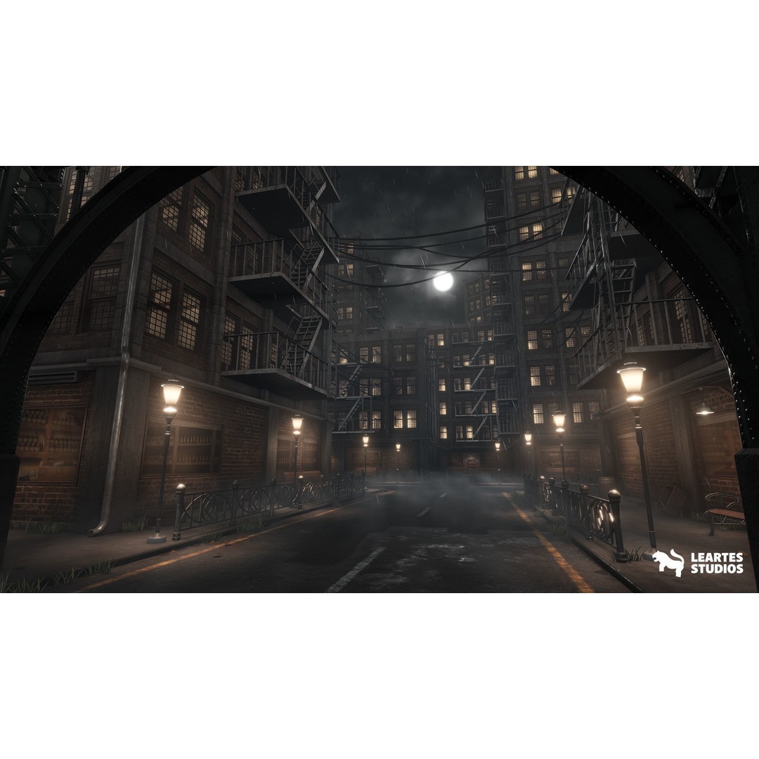 1900s Environments Mega Bundle 3D Model – Low Poly Game Ready Assets - View 10