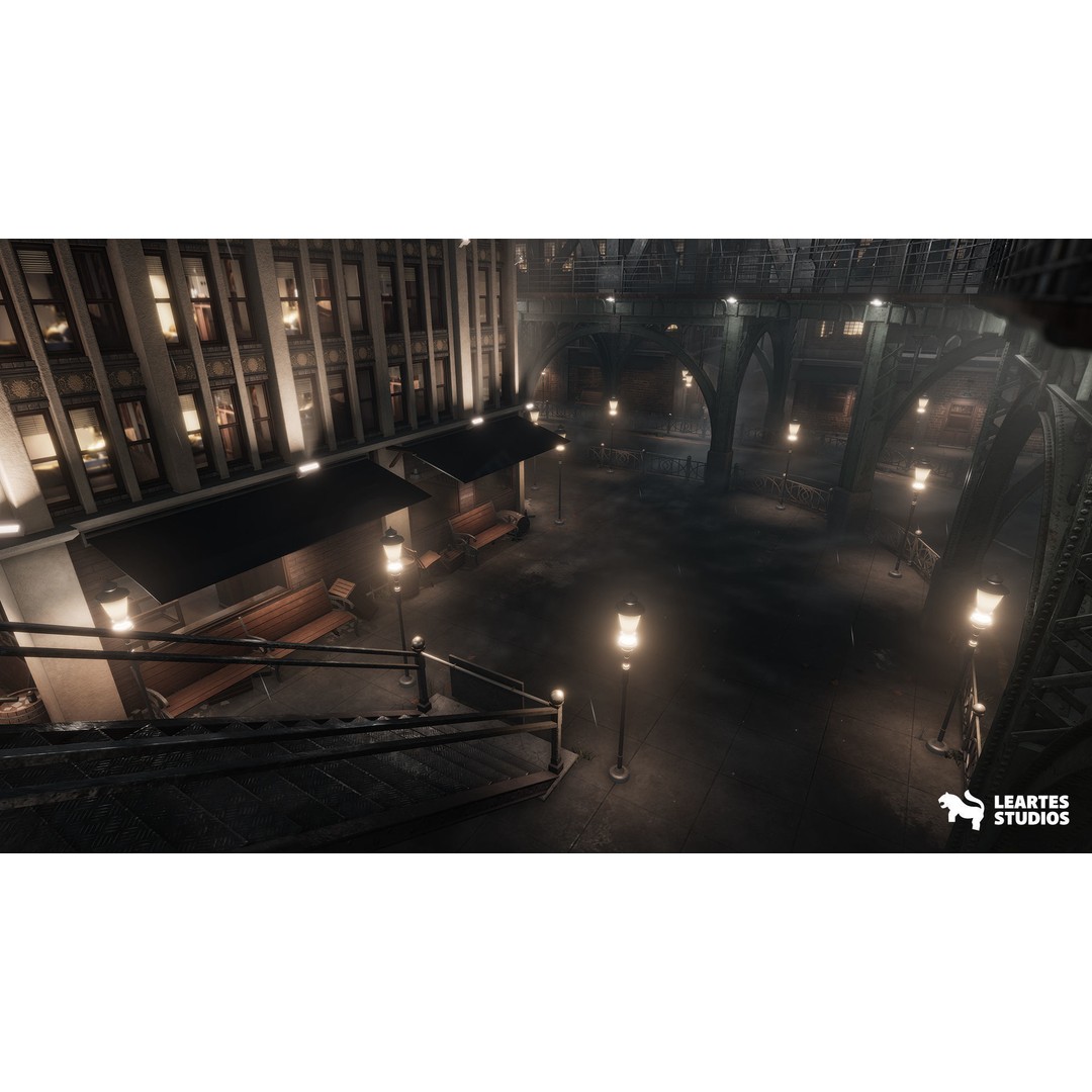 1900s Environments Mega Bundle 3D Model – Low Poly Game Ready Assets - View 11