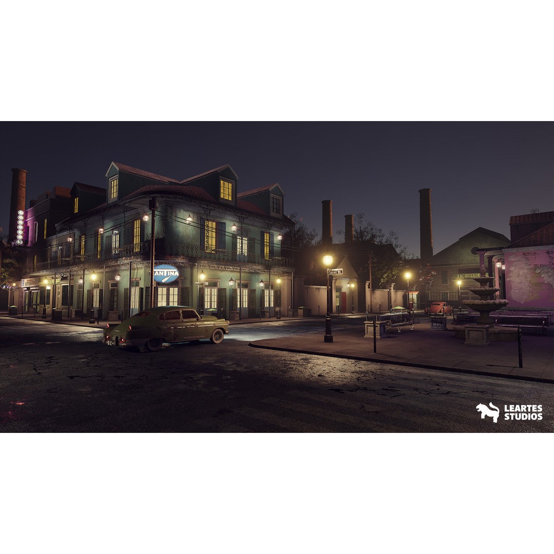 1900s Environments Mega Bundle 3D Model – Low Poly Game Ready Assets - View 13
