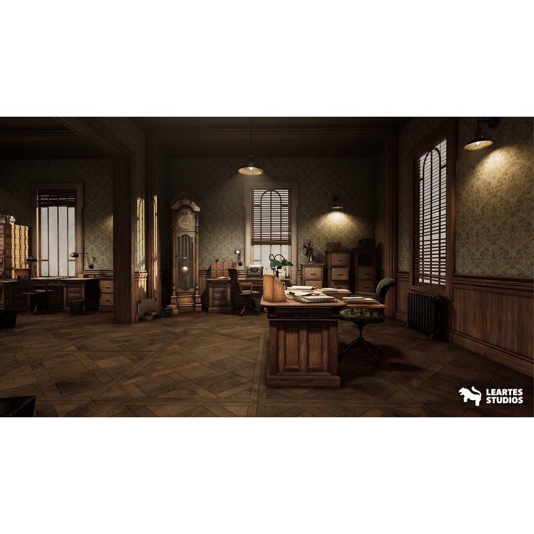 1900s Environments Mega Bundle 3D Model – Low Poly Game Ready Assets - View 19