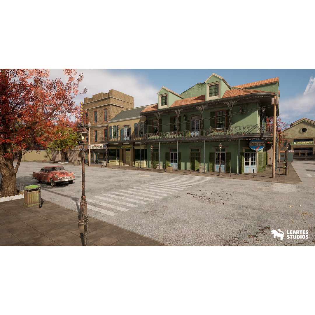 1900s Environments Mega Bundle 3D Model – Low Poly Game Ready Assets - View 26